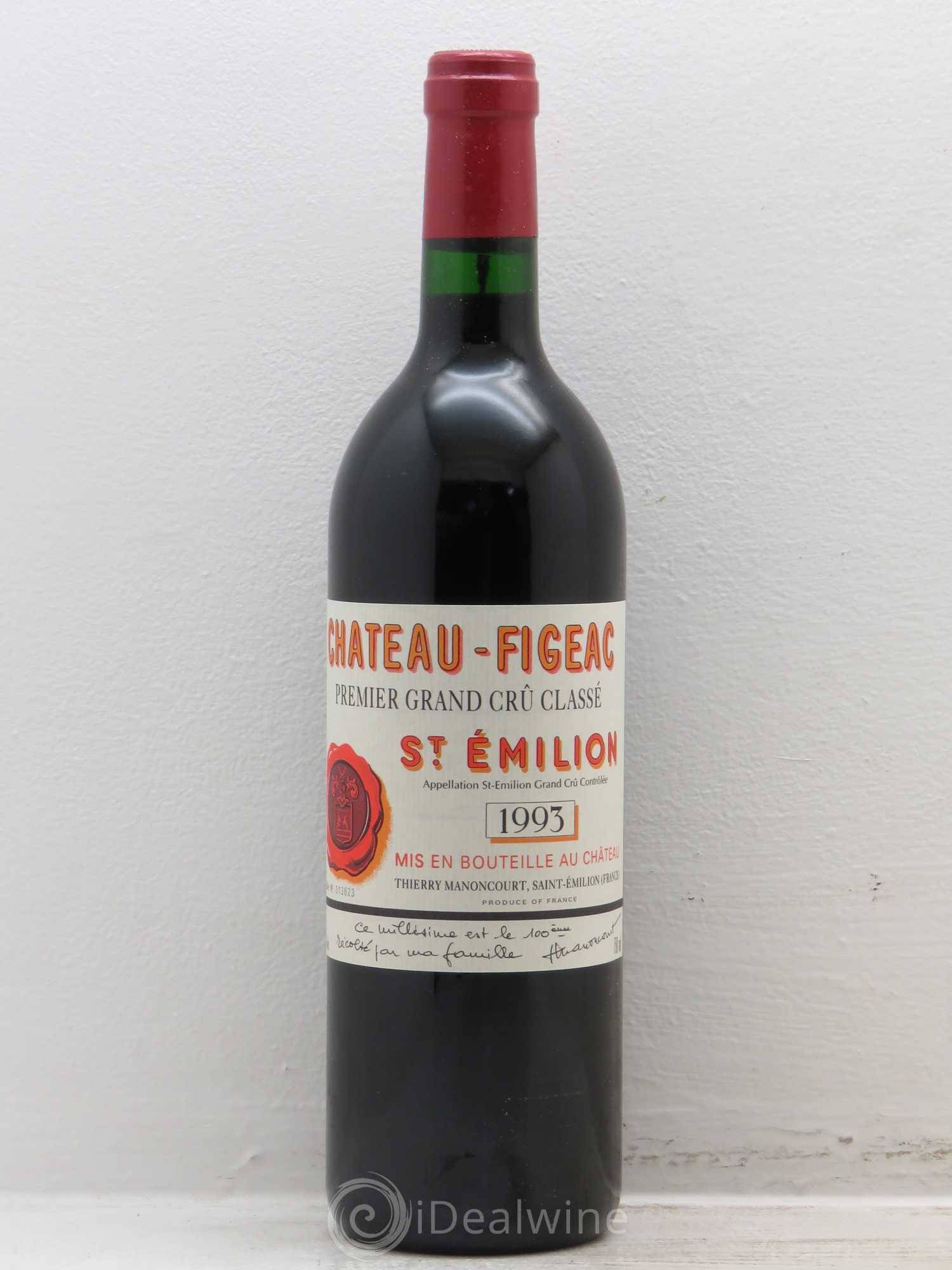 Château Figeac 1er Grand Cru Classé A 1993 - Lot de 12 bouteilles - 0
