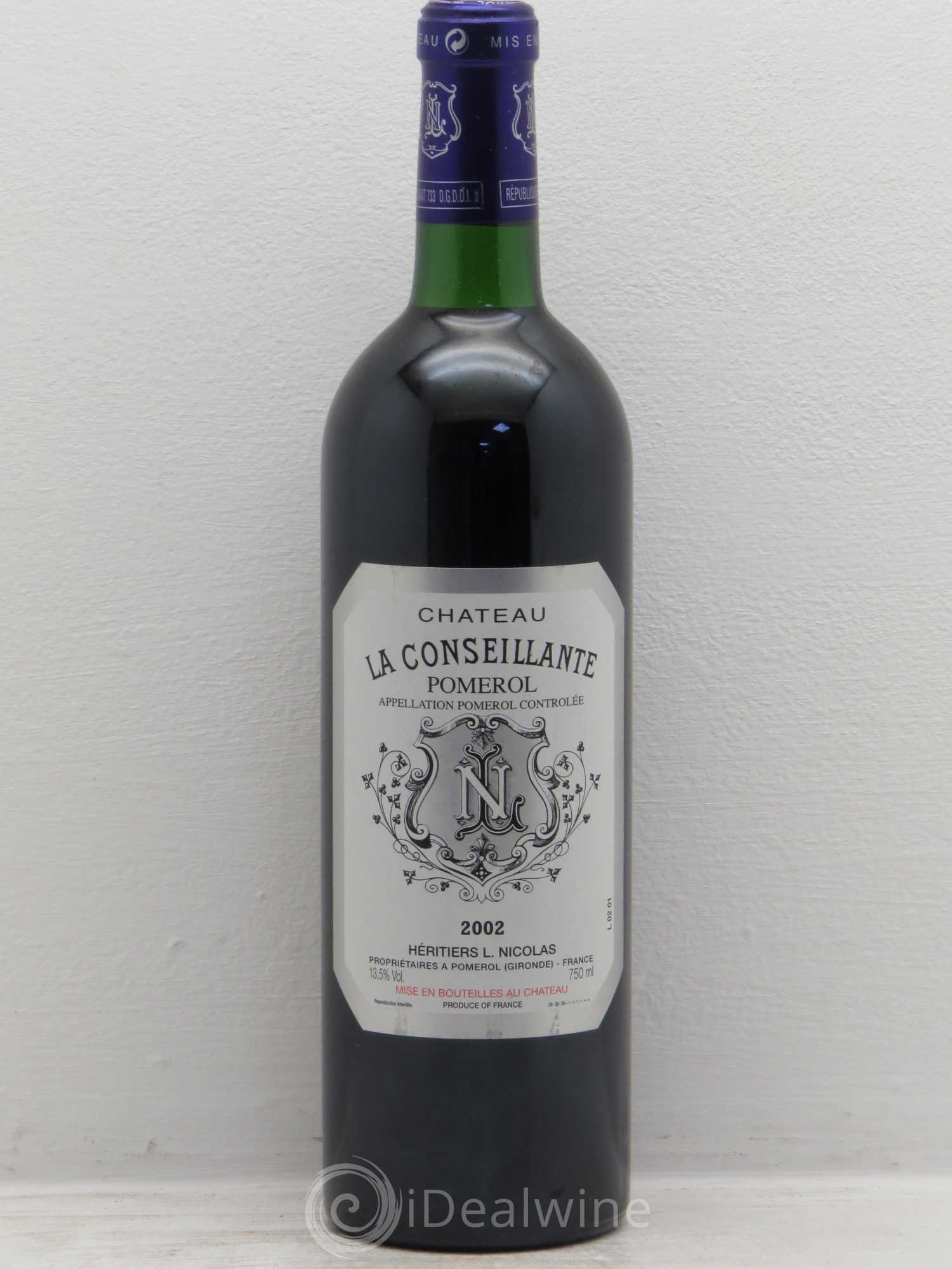 Château la Conseillante 2002 - Lot de 1 bouteille - 0