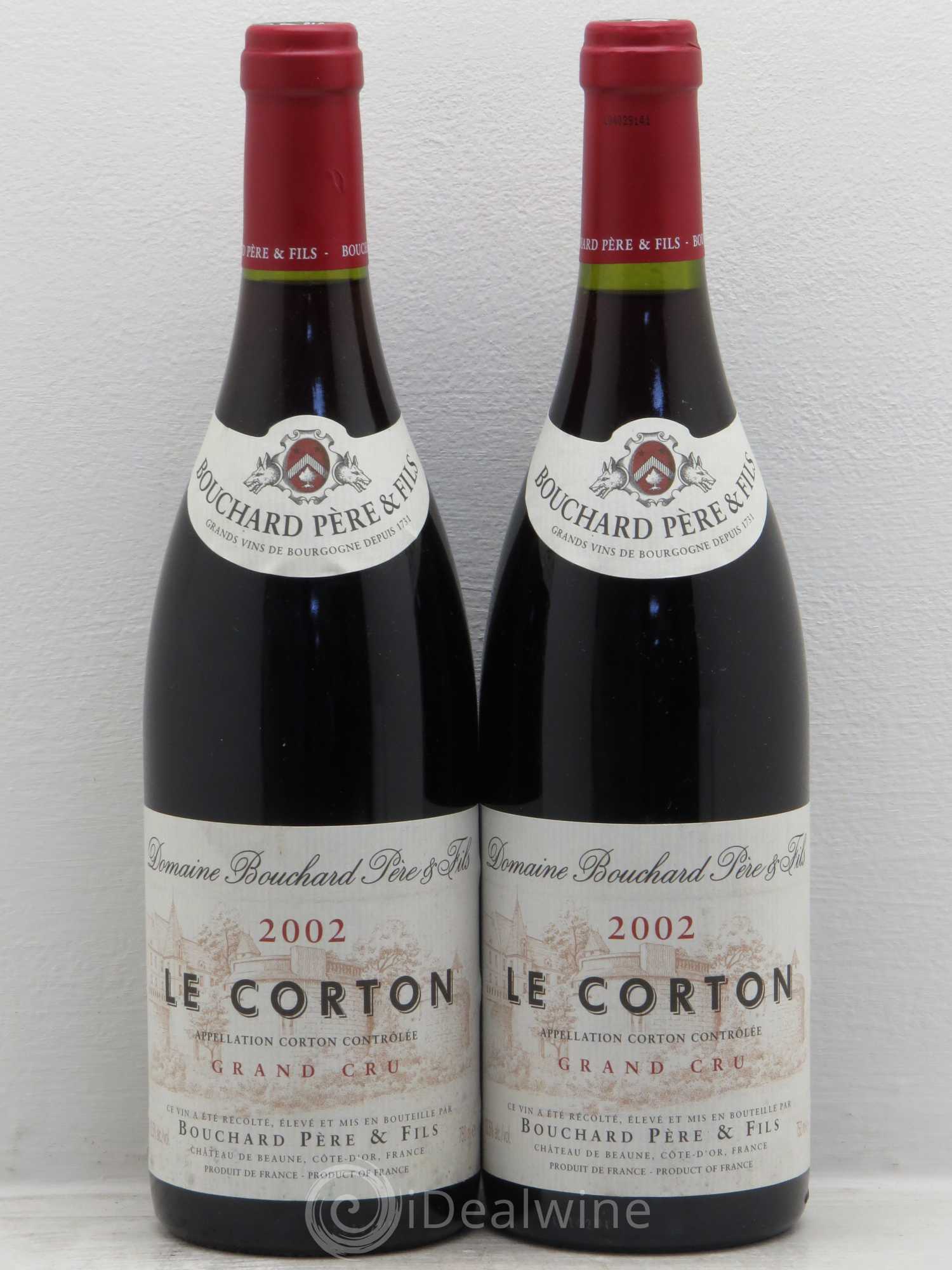 Corton Grand Cru Le Corton Bouchard Père & Fils 2002 - Lot de 2 bouteilles - 0