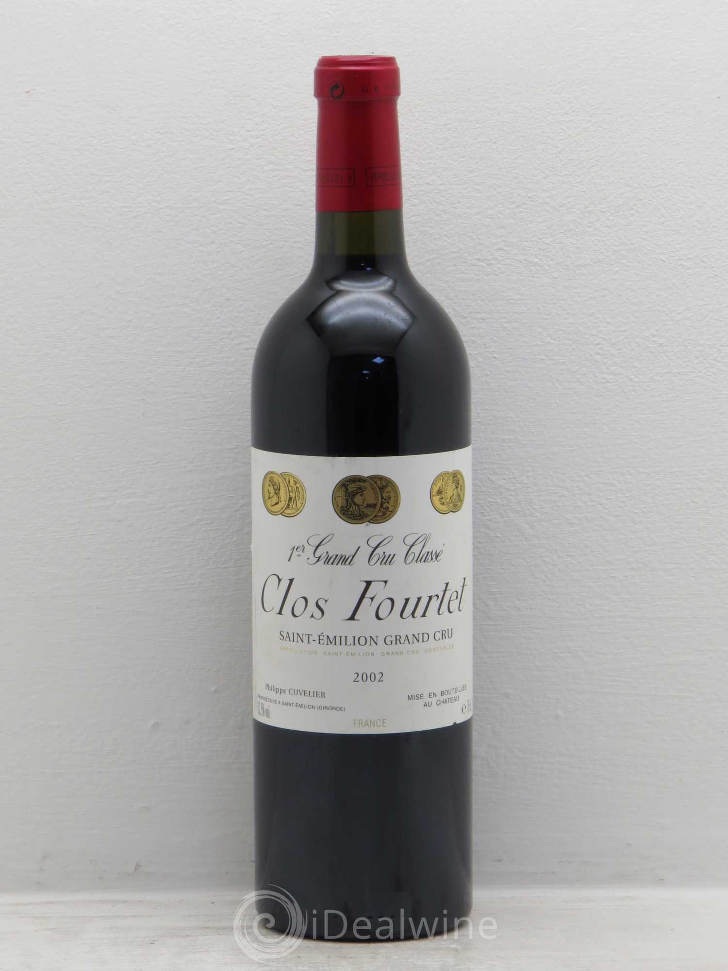 Clos Fourtet 1er Grand Cru Classé B 2002 - Lot de 1 bouteille - 0
