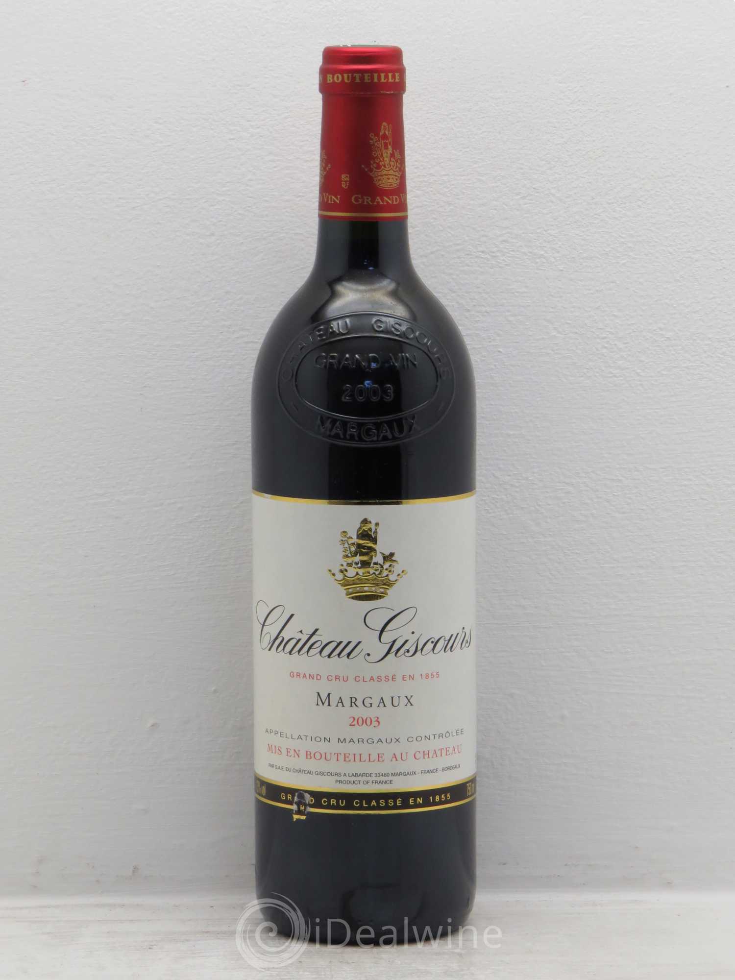 Château Giscours 3ème Grand Cru Classé 2003 - Lot de 1 bouteille - 0