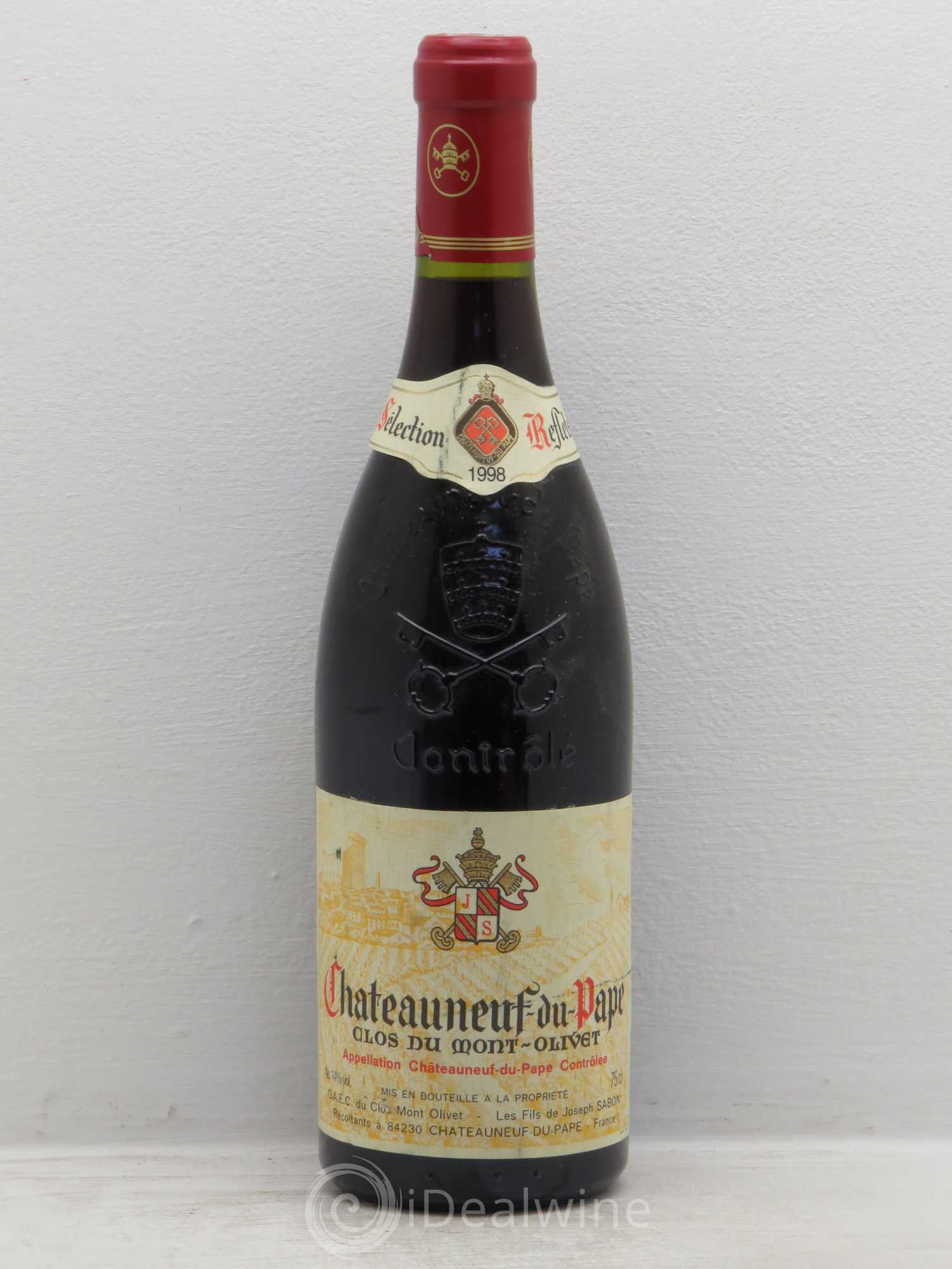 Châteauneuf-du-Pape Clos du Mont-Olivet 1998 - Lot de 1 bouteille - 0