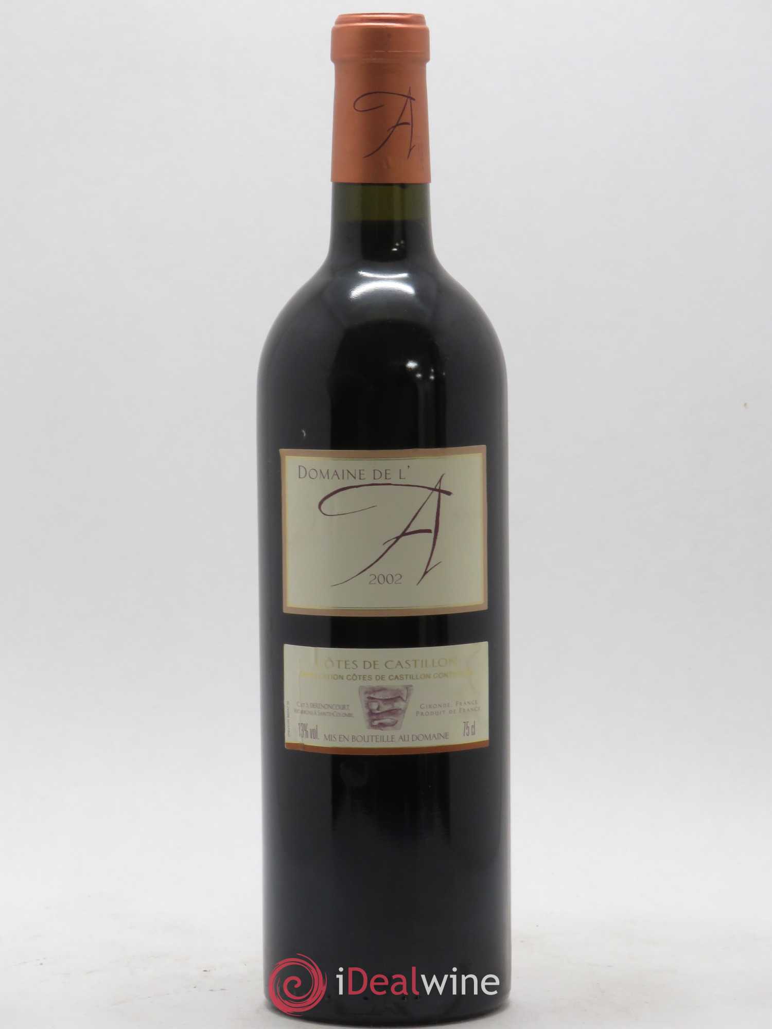 Domaine de l'A 2002 - Lot de 1 bouteille - 0