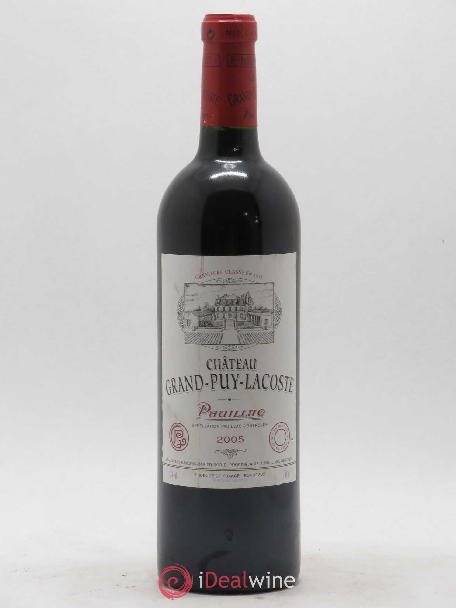 Château Grand Puy Lacoste 5ème Grand Cru Classé 2005 - Lot de 1 bouteille - 0