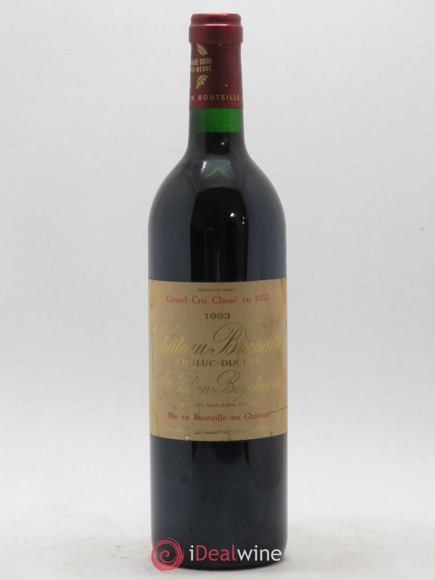 Château Branaire Ducru 4ème Grand Cru Classé 1993 - Lot de 1 bouteille - 0