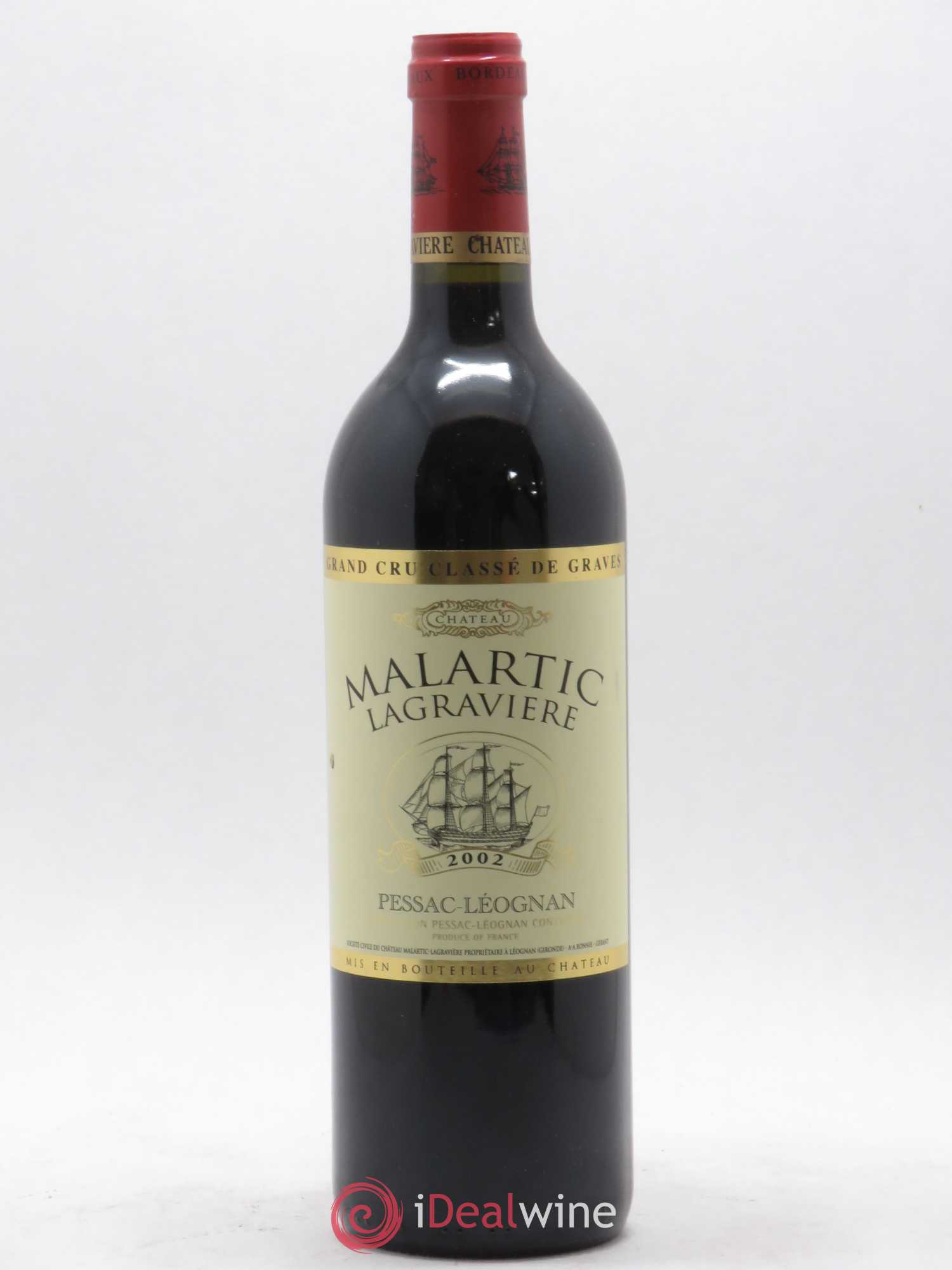 Château Malartic-Lagravière Cru Classé de Graves 2002 - Lot de 1 bouteille - 0
