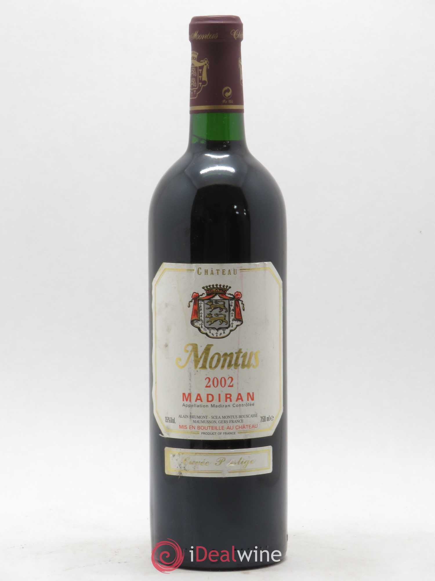Madiran Château Montus-Prestige Alain Brumont 2002 - Lot de 1 bouteille - 0