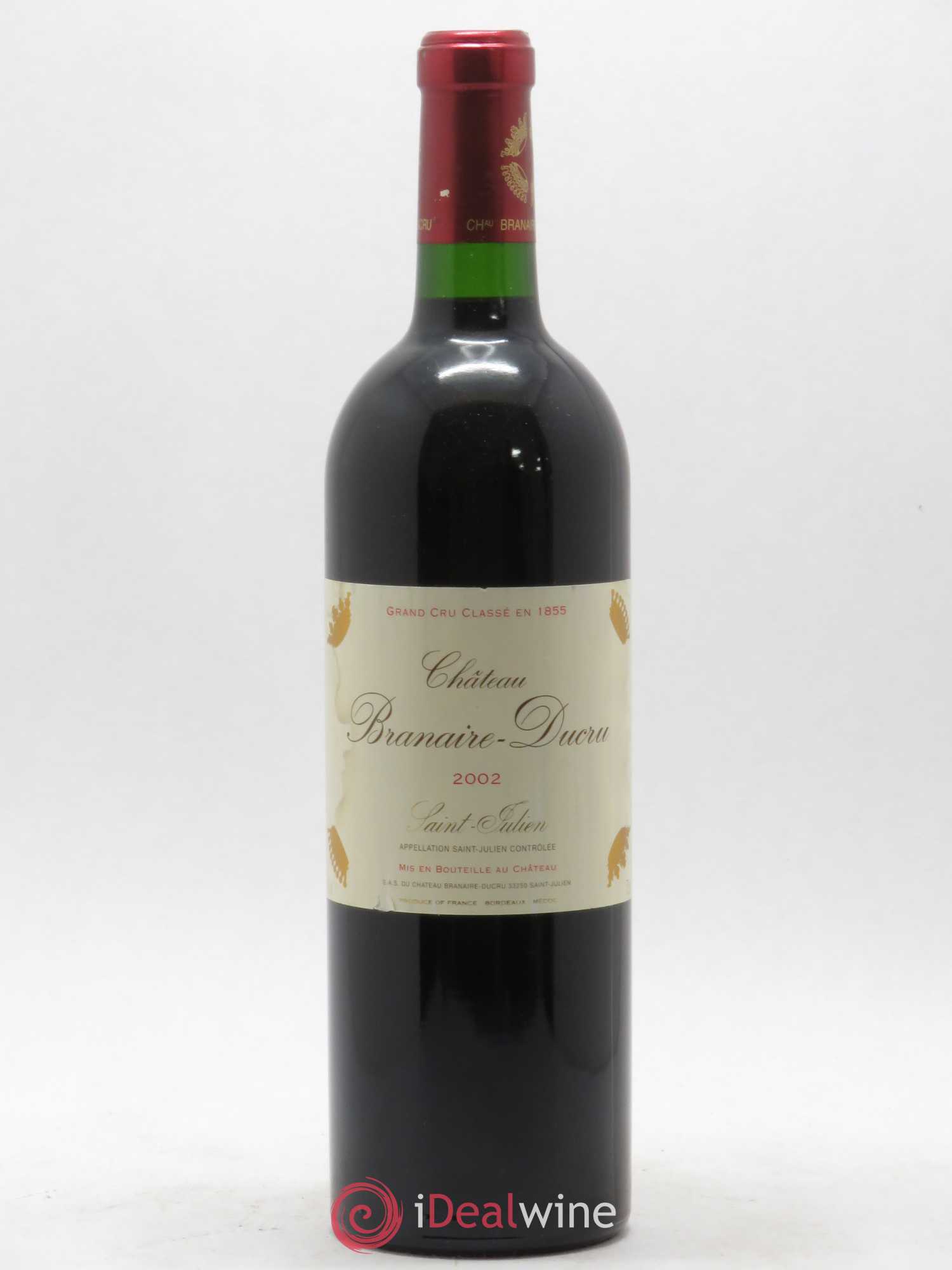 Château Branaire Ducru 4ème Grand Cru Classé 2002 - Lot de 1 bouteille - 0