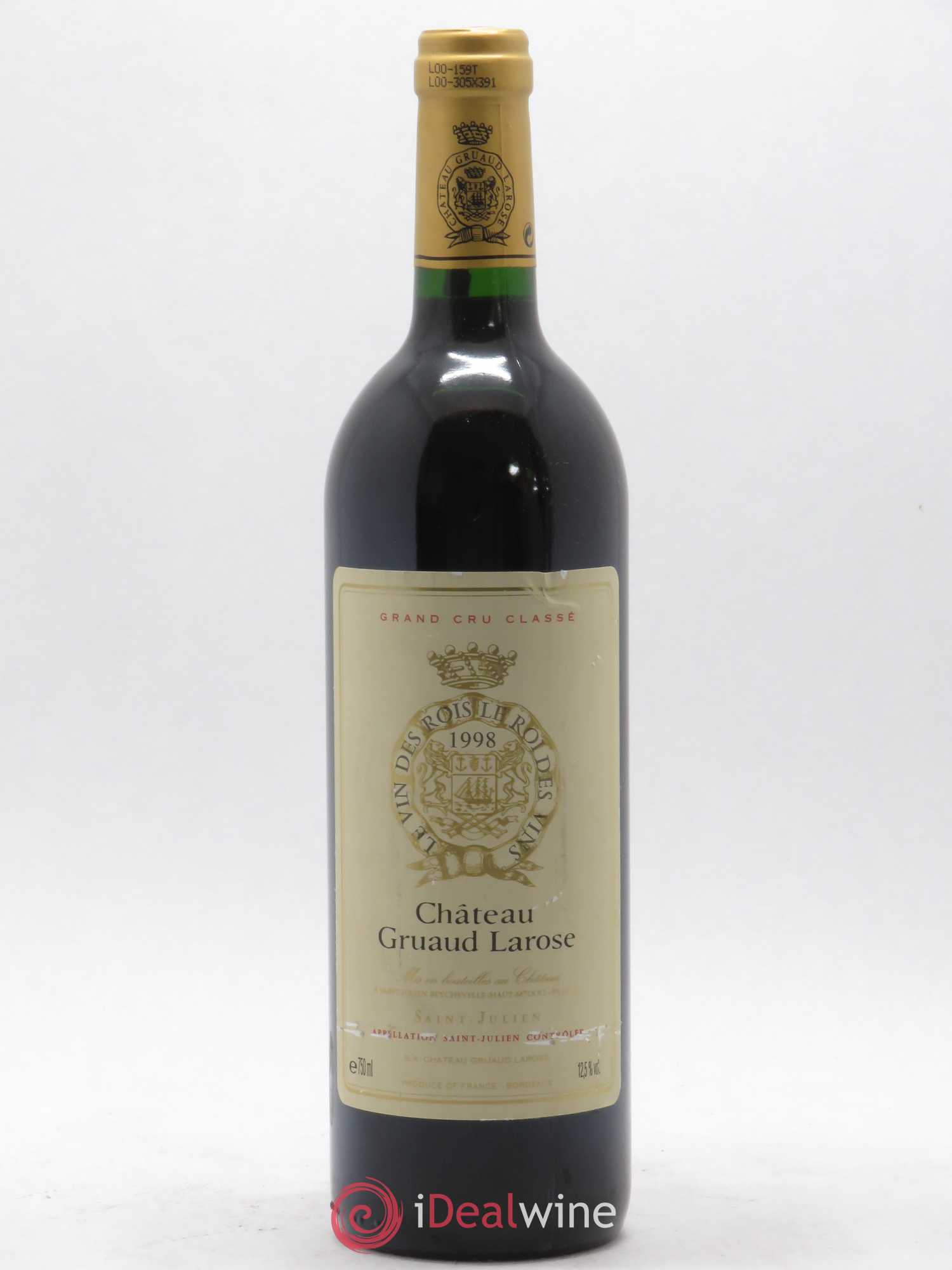 Château Gruaud Larose 2ème Grand Cru Classé 1998 - Lot de 1 bouteille - 0