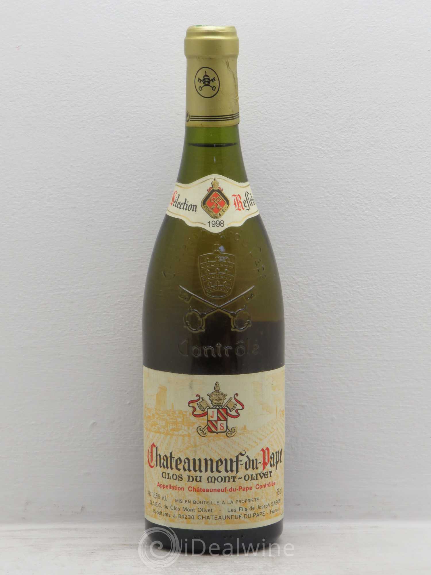 Châteauneuf-du-Pape Clos du Mont-Olivet 1998 - Lot de 1 bouteille - 0