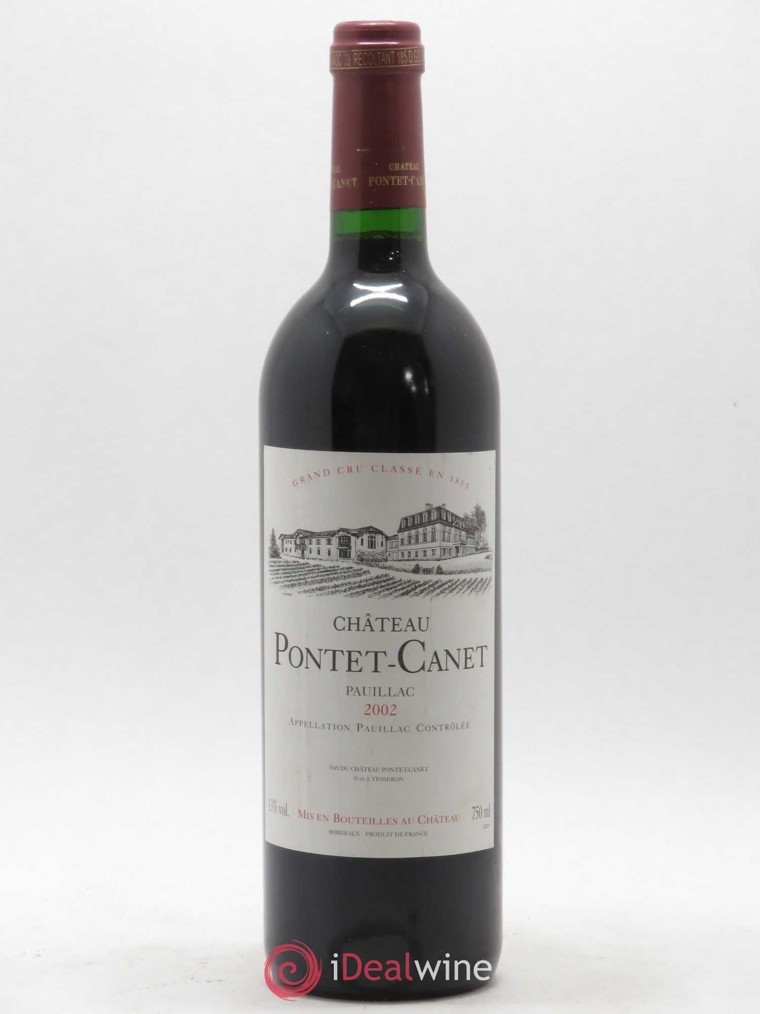 Château Pontet Canet 5ème Grand Cru Classé 2002 - Lot de 1 bouteille - 0