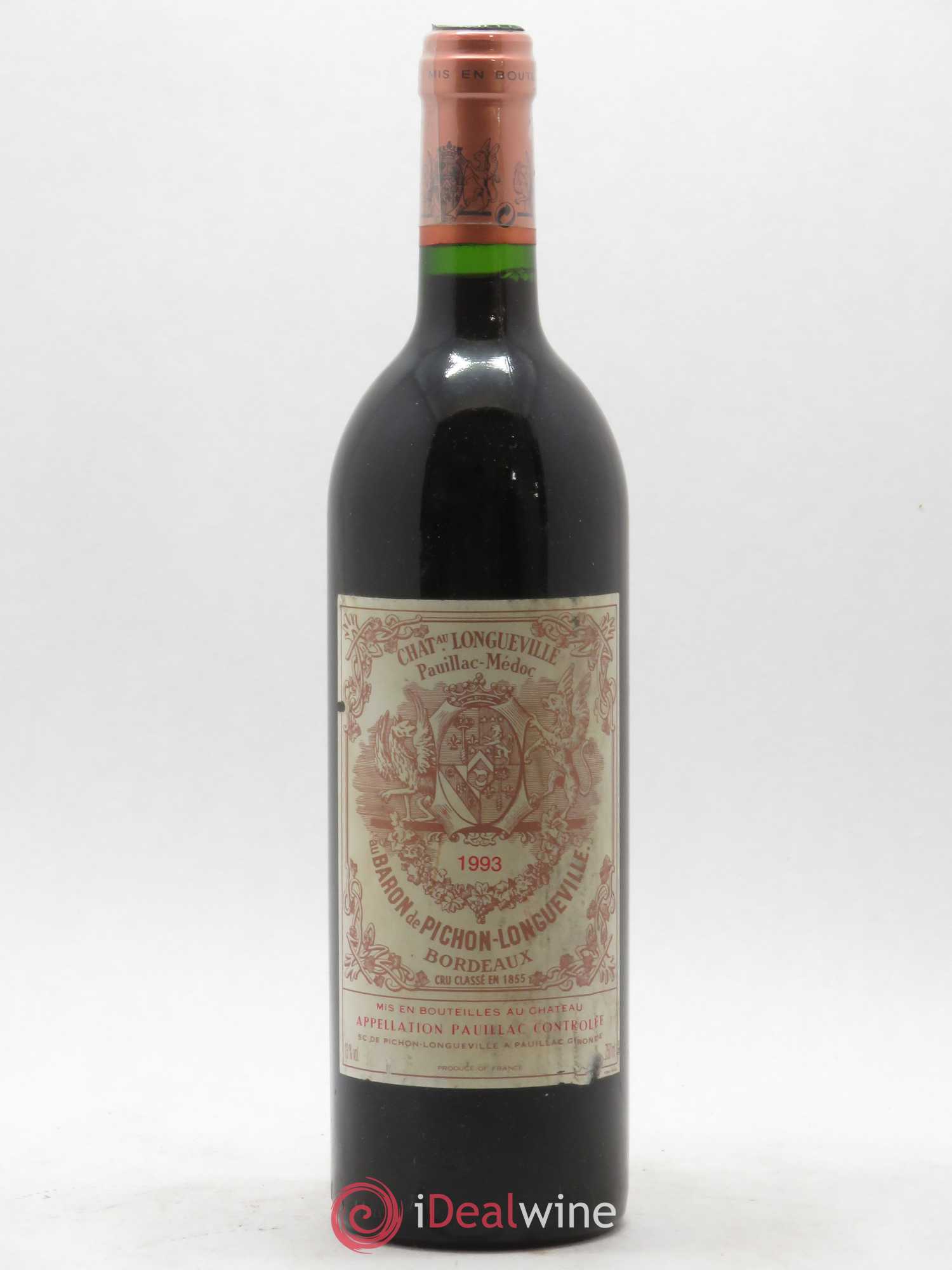 Pichon Longueville Baron 2ème Grand Cru Classé 1993 - Lot de 1 bouteille - 0