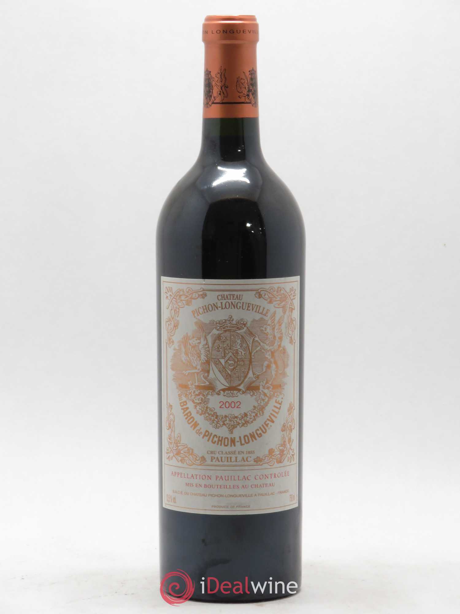 Pichon Longueville Baron 2ème Grand Cru Classé 2002 - Lot de 1 bouteille - 0