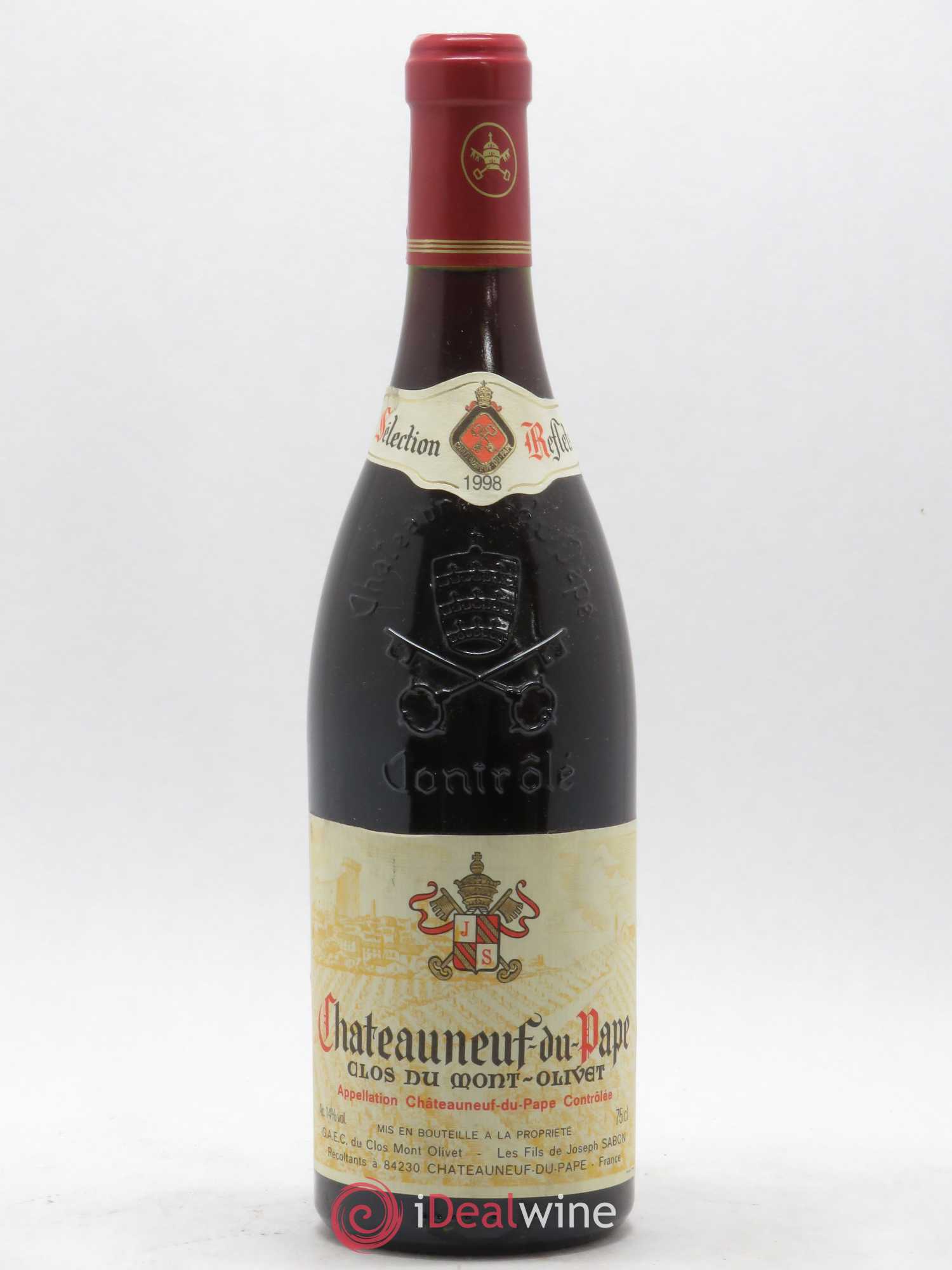 Châteauneuf-du-Pape Clos du Mont-Olivet 1998 - Lot de 1 bouteille - 0