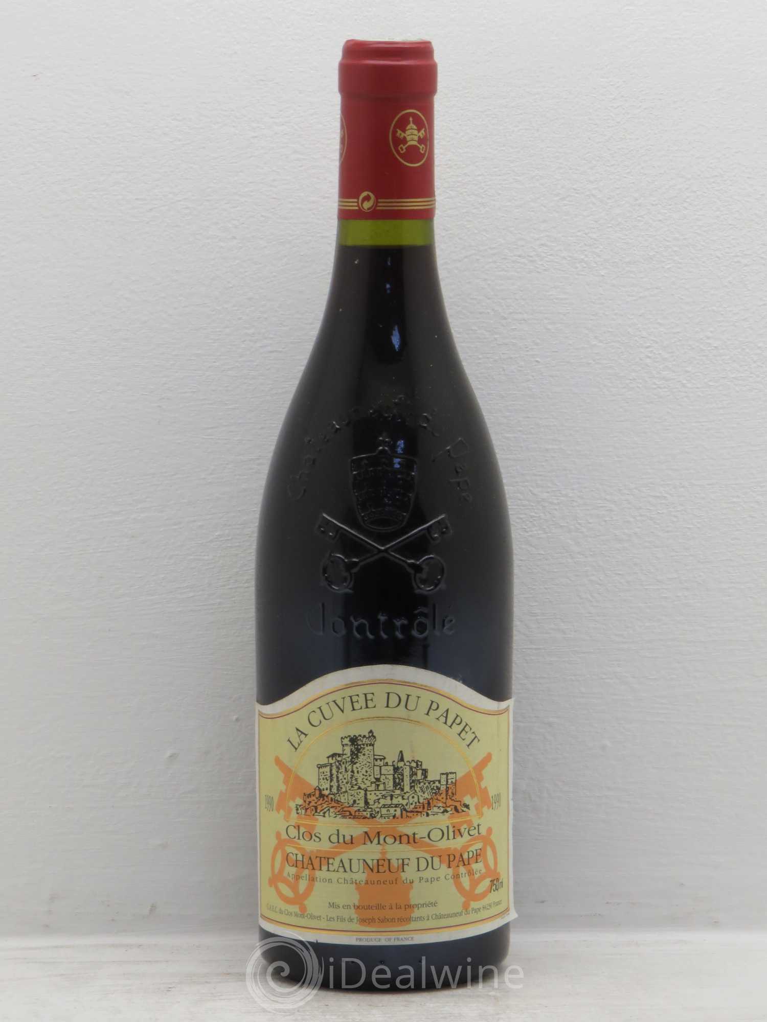 Châteauneuf-du-Pape Cuvée du Papet Clos du Mont-Olivet 1990 - Lot de 1 bouteille - 0
