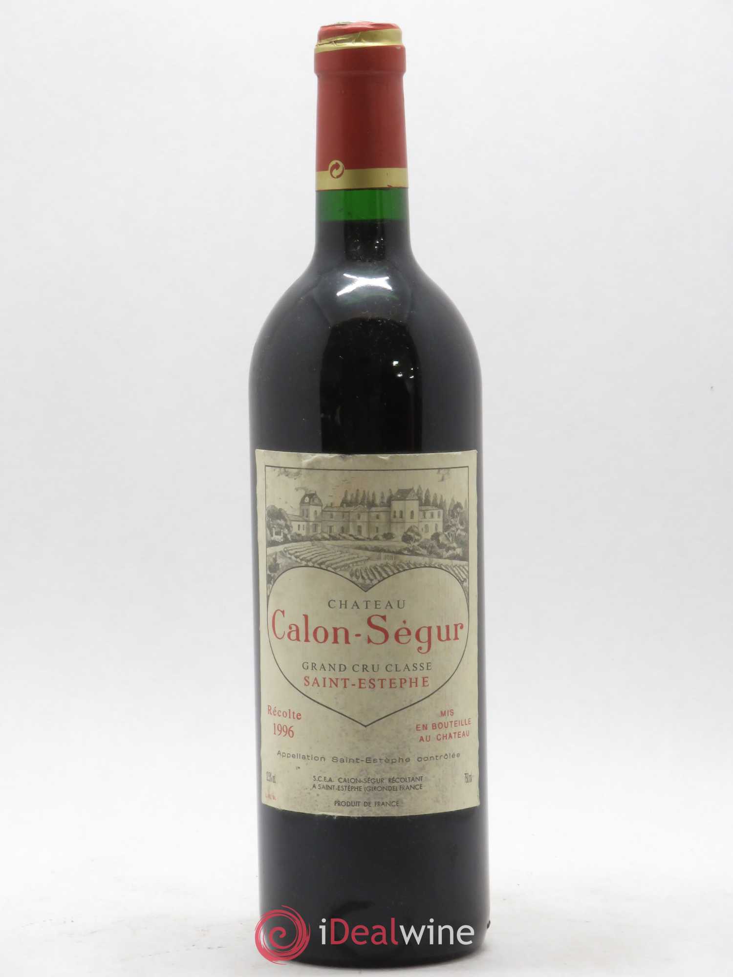 Château Calon Ségur 3ème Grand Cru Classé 1996 - Lot de 1 bouteille - 0