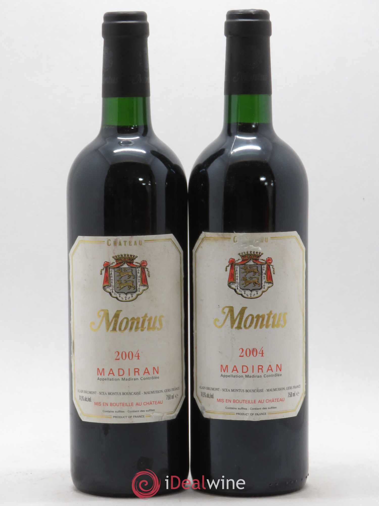Madiran Château Montus Alain Brumont 2004 - Lot de 2 bouteilles - 0