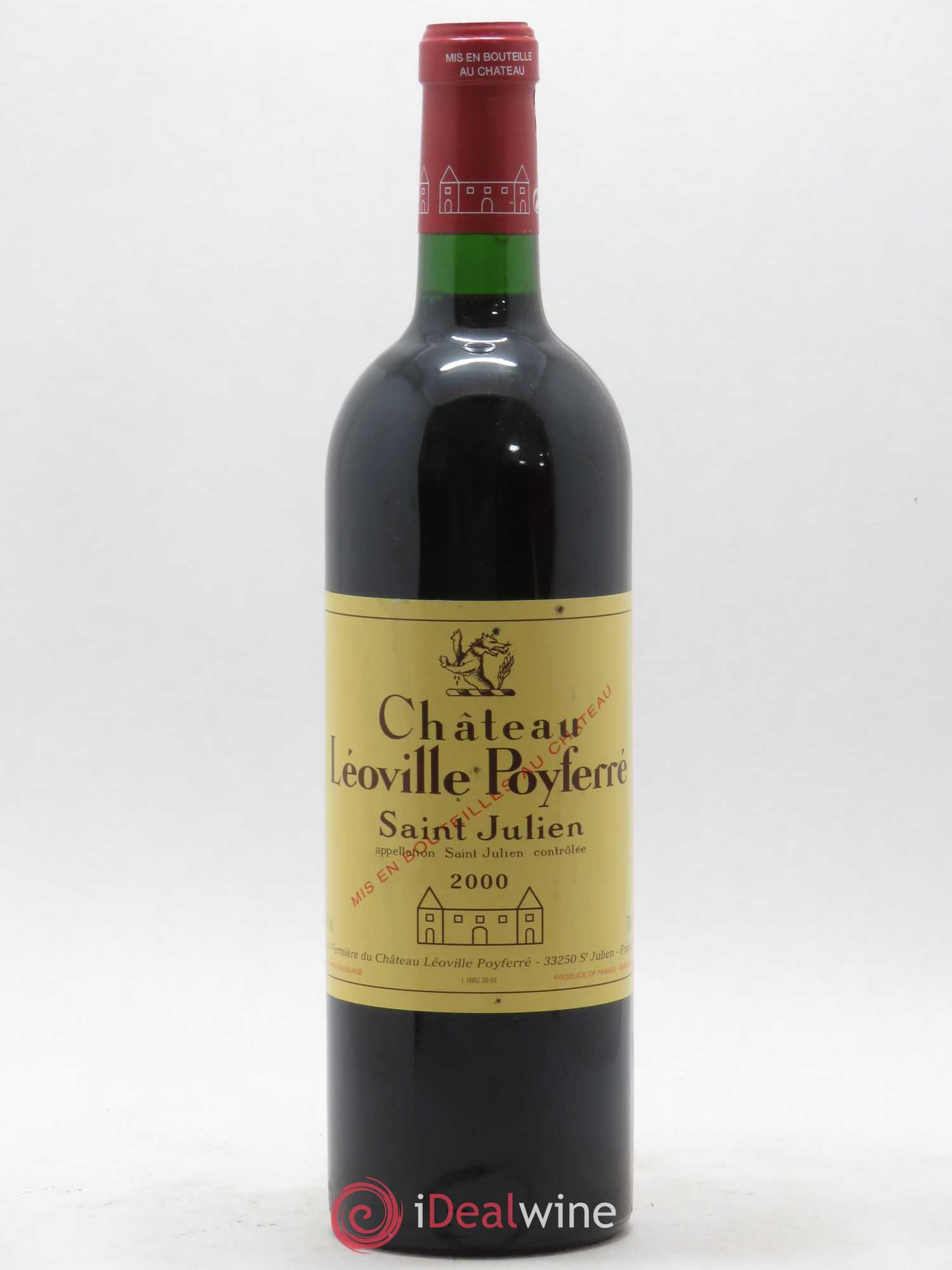 Château Léoville Poyferré 2ème Grand Cru Classé 2000 - Lot de 1 bouteille - 0
