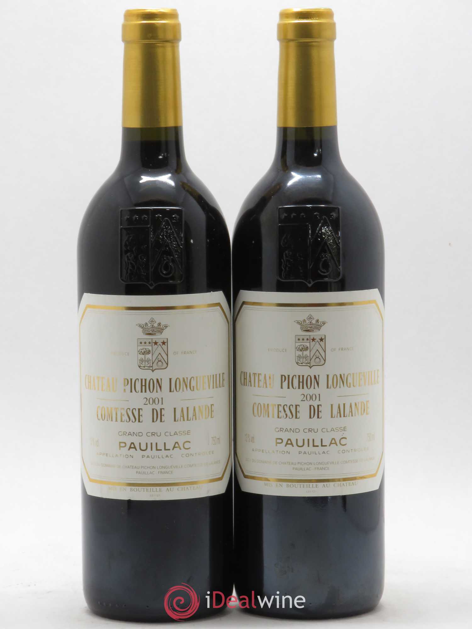 Château Pichon Longueville Comtesse de Lalande 2ème Grand Cru Classé 2001 - Lot de 2 bouteilles - 0