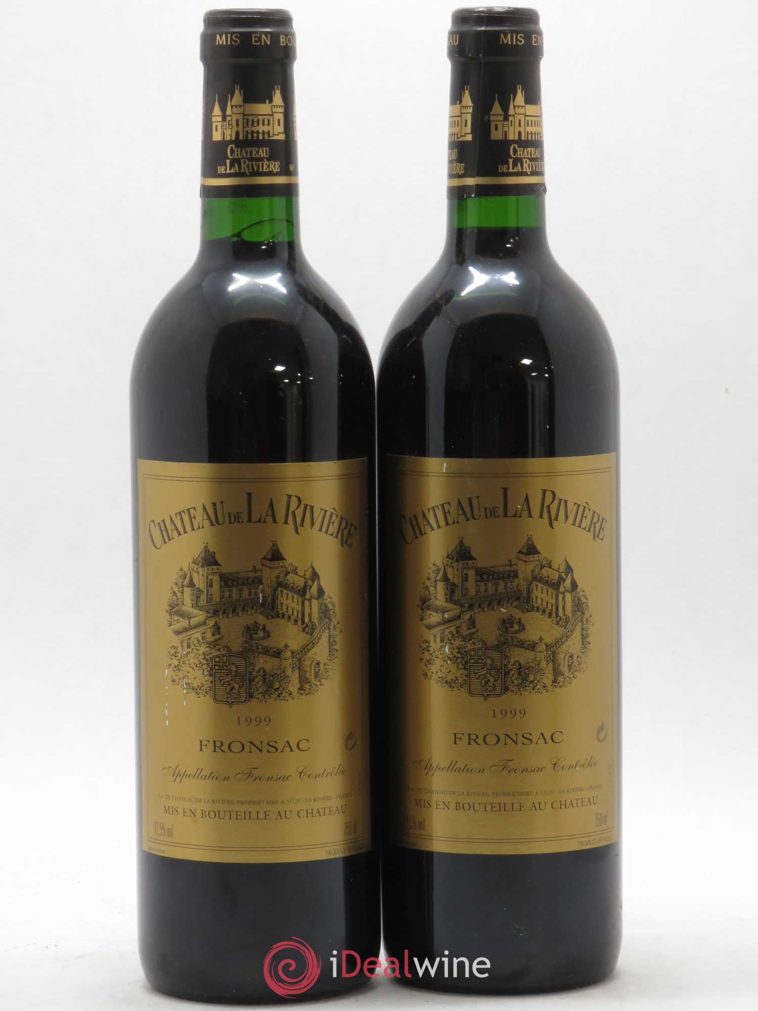 Château de La Rivière 1999 - Posten von 2 Flaschen - 0