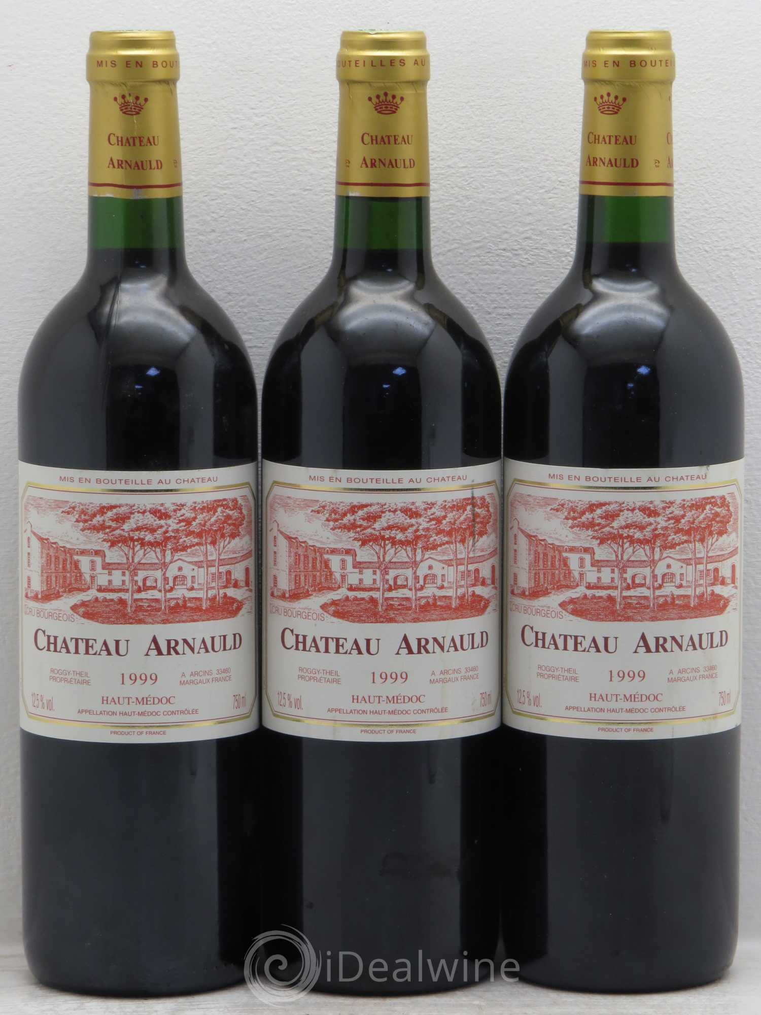 Château Arnauld Cru Bourgeois 1999 - Lot de 3 bouteilles - 0