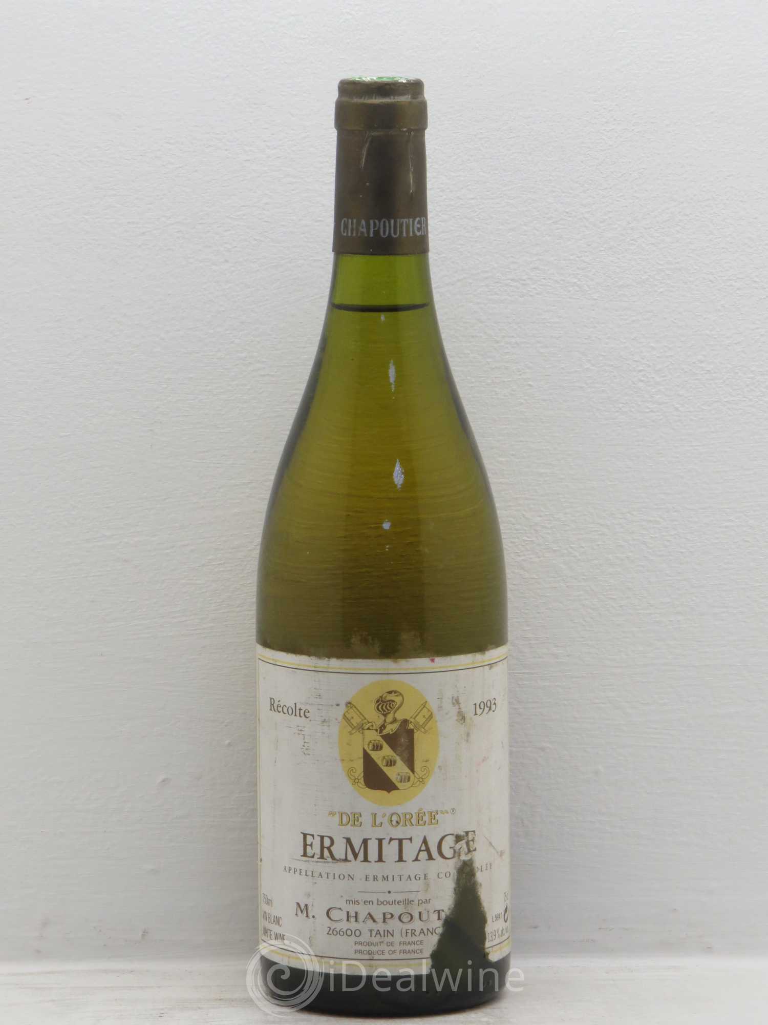 Hermitage Ermitage de l'Orée Chapoutier 1993 - Lot de 1 bouteille - 0