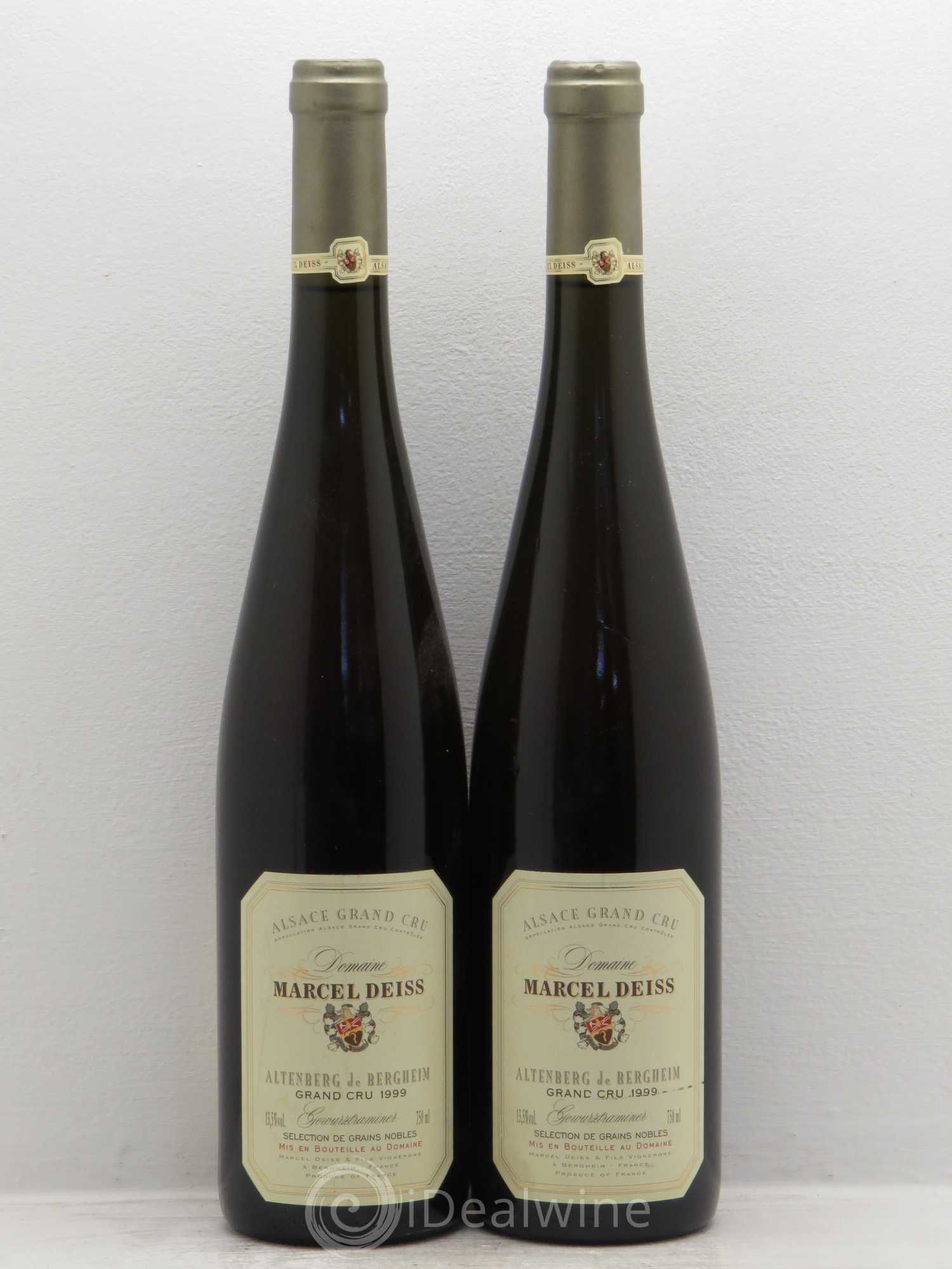 Alsace Gewurztraminer Sélection de Grains Nobles Grand Cru Altenberg de Bergheim Marcel Deiss (Domaine) 1999 - Lotto di 2 bottiglie - 0