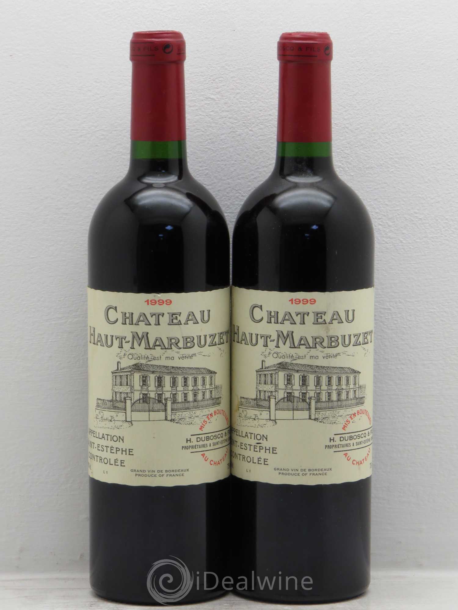 Château Haut Marbuzet 1999 - Lot de 2 bouteilles - 0