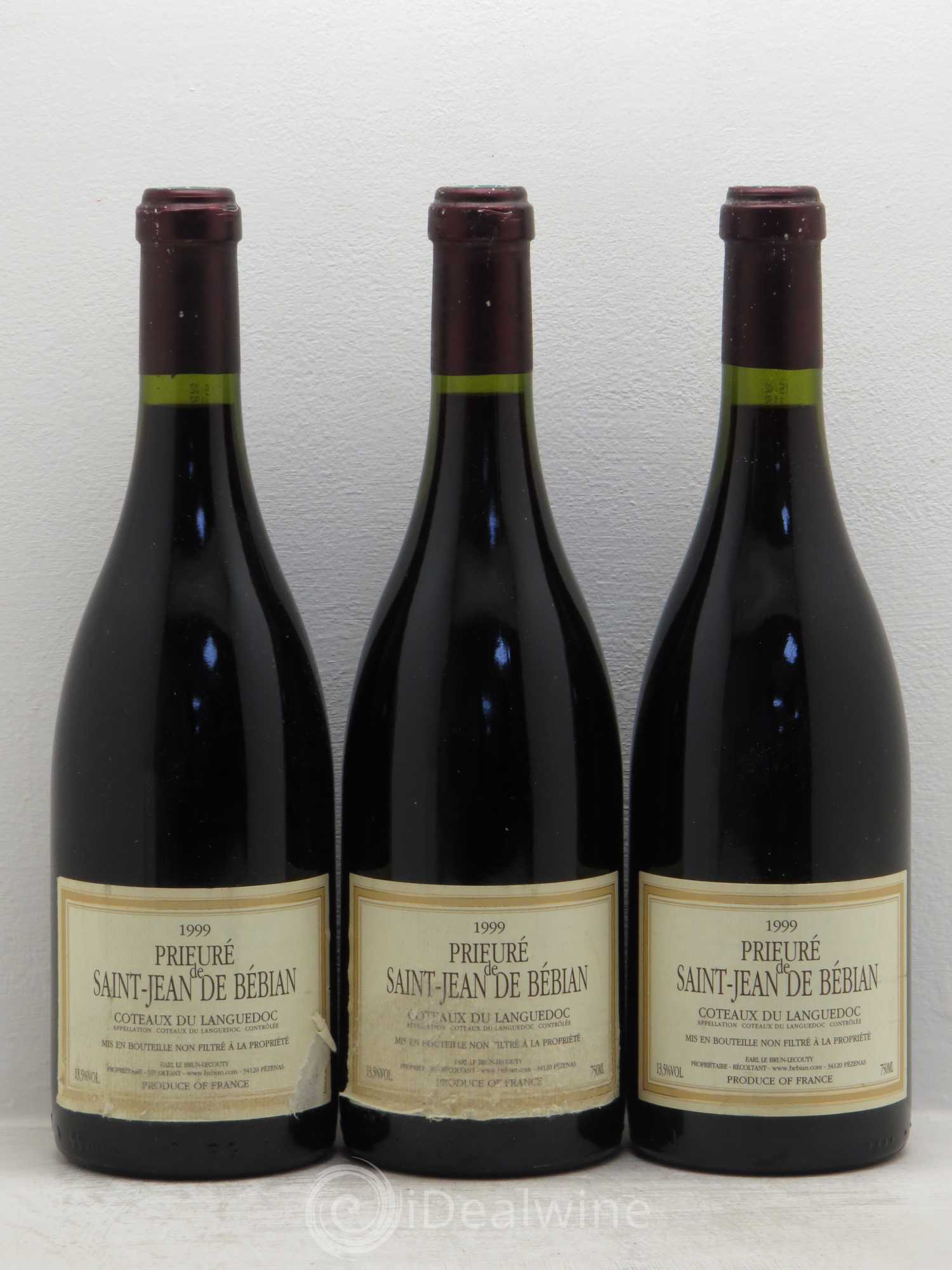Languedoc Prieuré St-Jean de Bébian 1999 - Lot de 3 bouteilles - 0