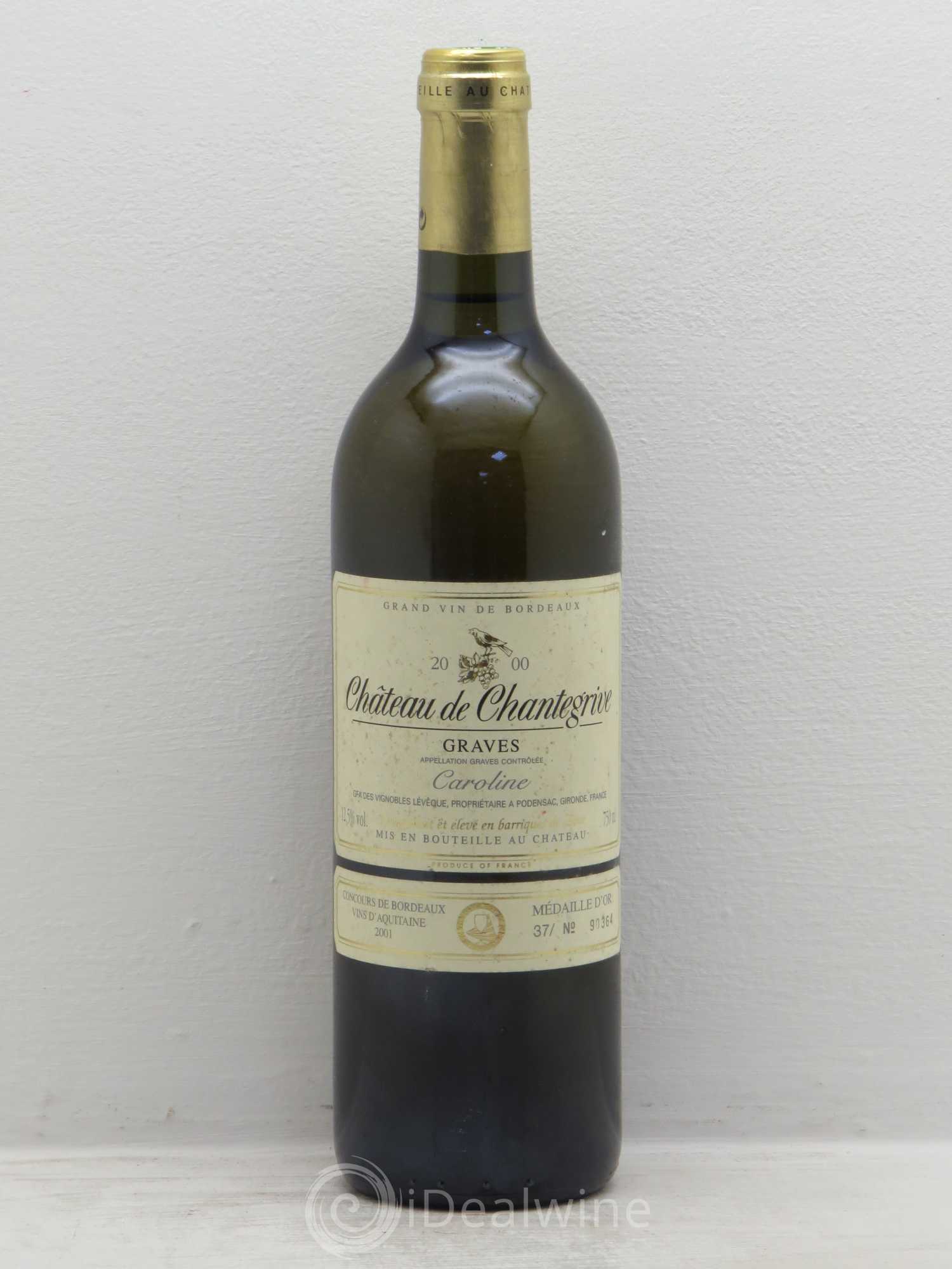 Château de Chantegrive Caroline 2000 - Posten von 1 Flasche - 0