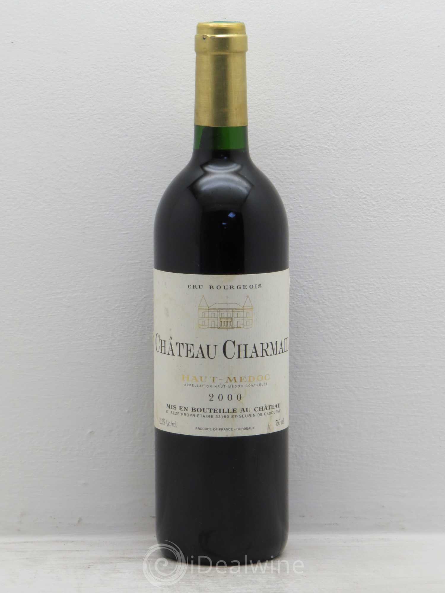 Château Charmail Cru Bourgeois 2000 - Lot de 1 bouteille - 0
