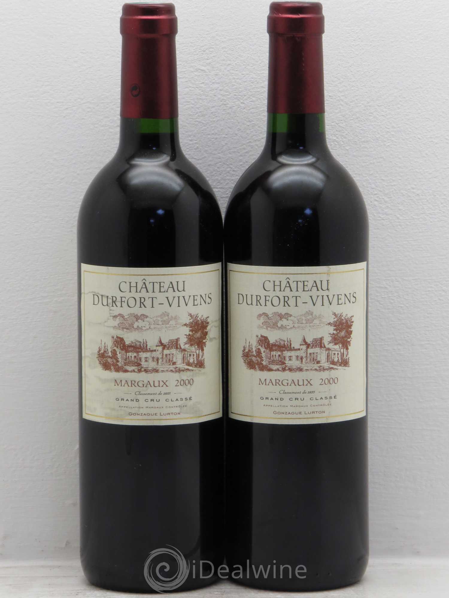 Château Durfort Vivens 2ème Grand Cru Classé 2000 - Lot de 2 bouteilles - 0