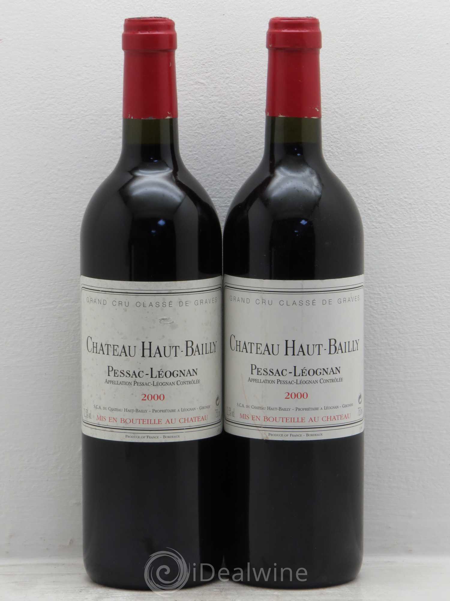Château Haut-Bailly Cru Classé de Graves 2000 - Lot de 2 bouteilles - 0