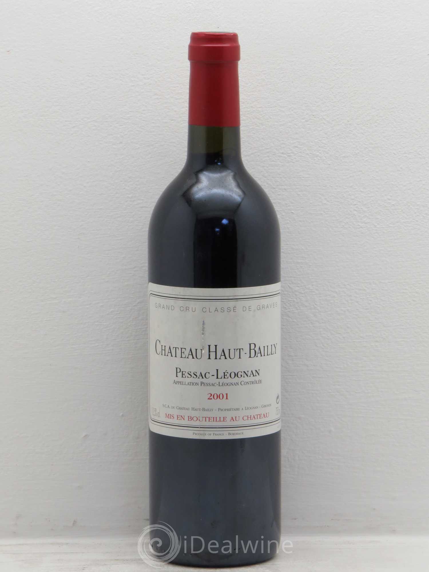 Château Haut-Bailly Cru Classé de Graves 2001 - Lot de 1 bouteille - 0