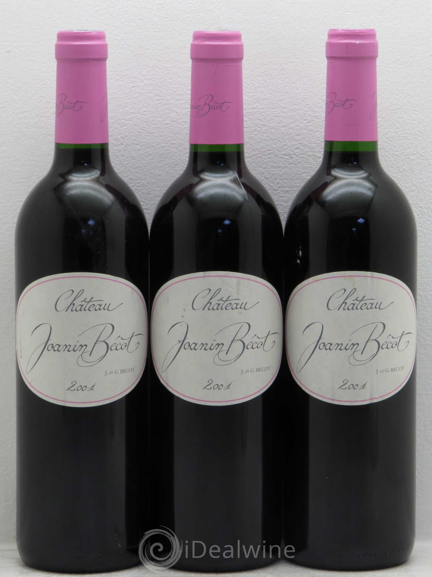 Château Joanin Bécot 2001 - Lot de 3 bouteilles - 0