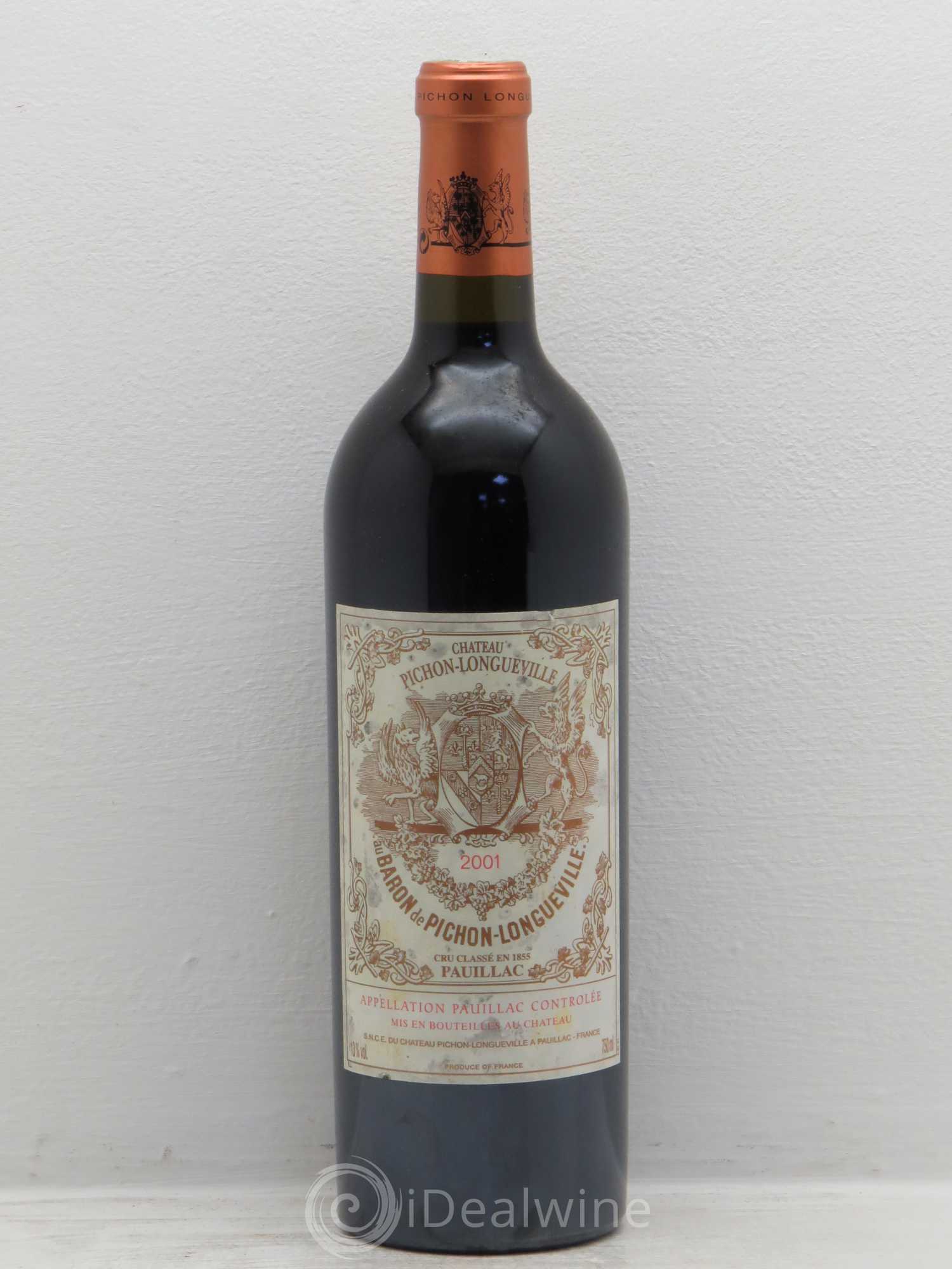 Pichon Longueville Baron 2ème Grand Cru Classé 2001 - Lot de 1 bouteille - 0
