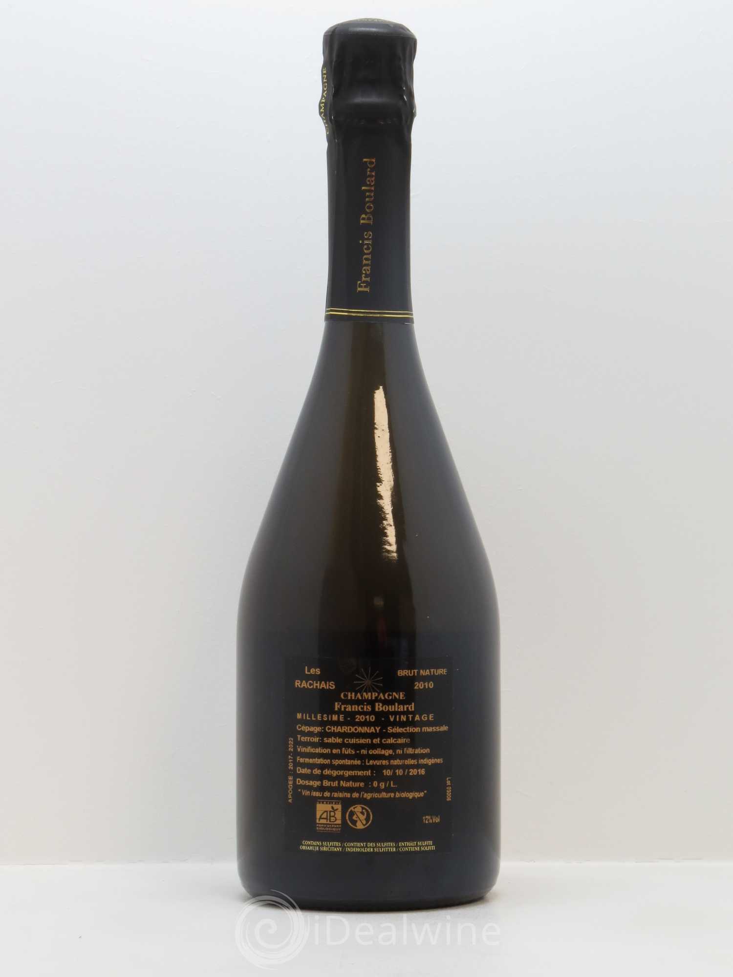 Les Rachais Francis Boulard 2010 - Lot de 1 bouteille - 1