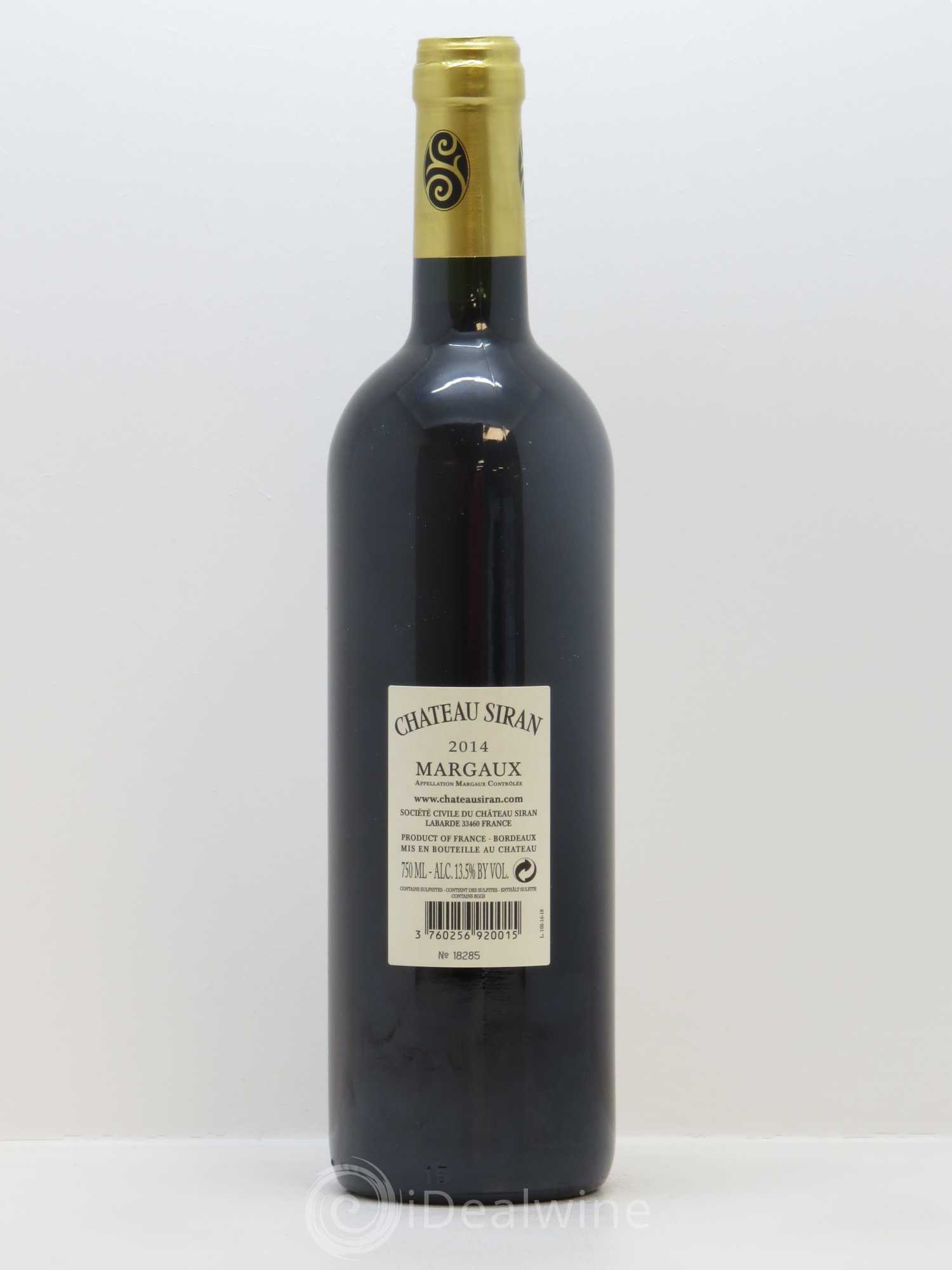 Château Siran 2014 - Lot de 1 bouteille - 1