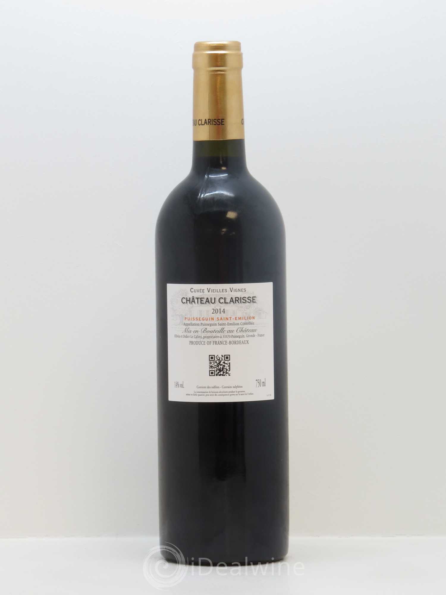 Château Clarisse - Vieilles Vignes 2014 - Lot de 1 bouteille - 1