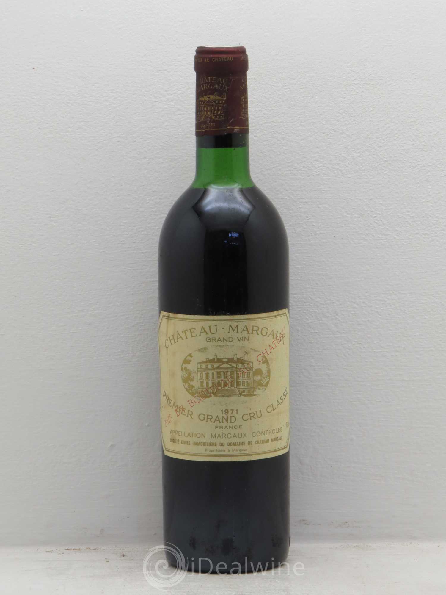 Château Margaux 1er Grand Cru Classé 1971 - Lot de 1 bouteille - 0
