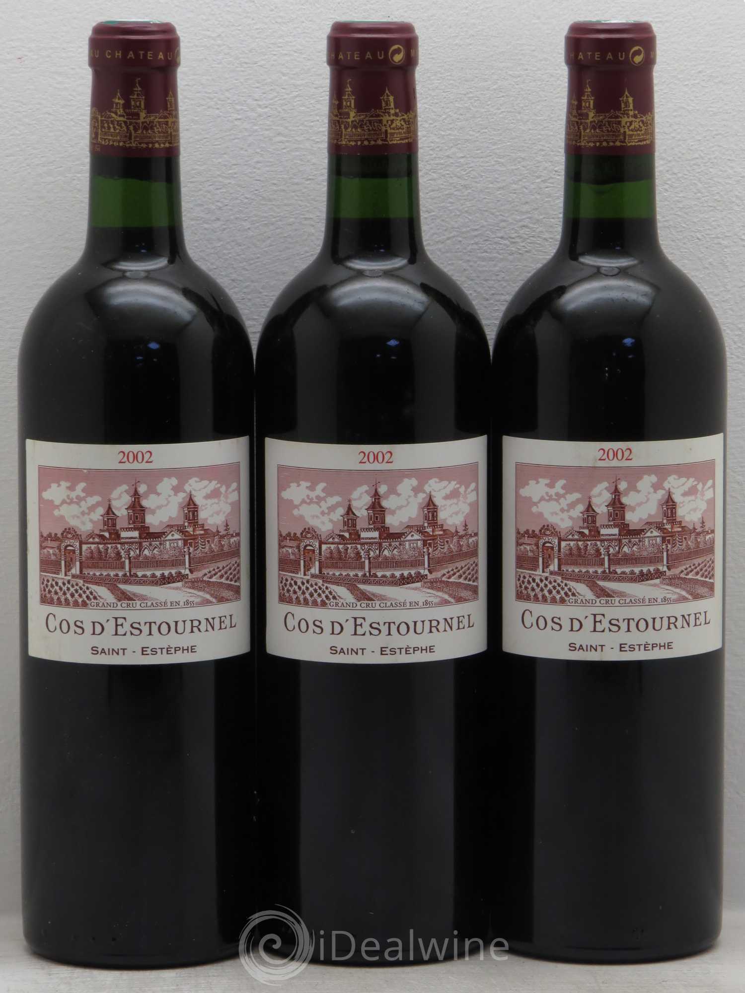 Cos d'Estournel 2ème Grand Cru Classé 2002 - Lot de 3 bouteilles - 0
