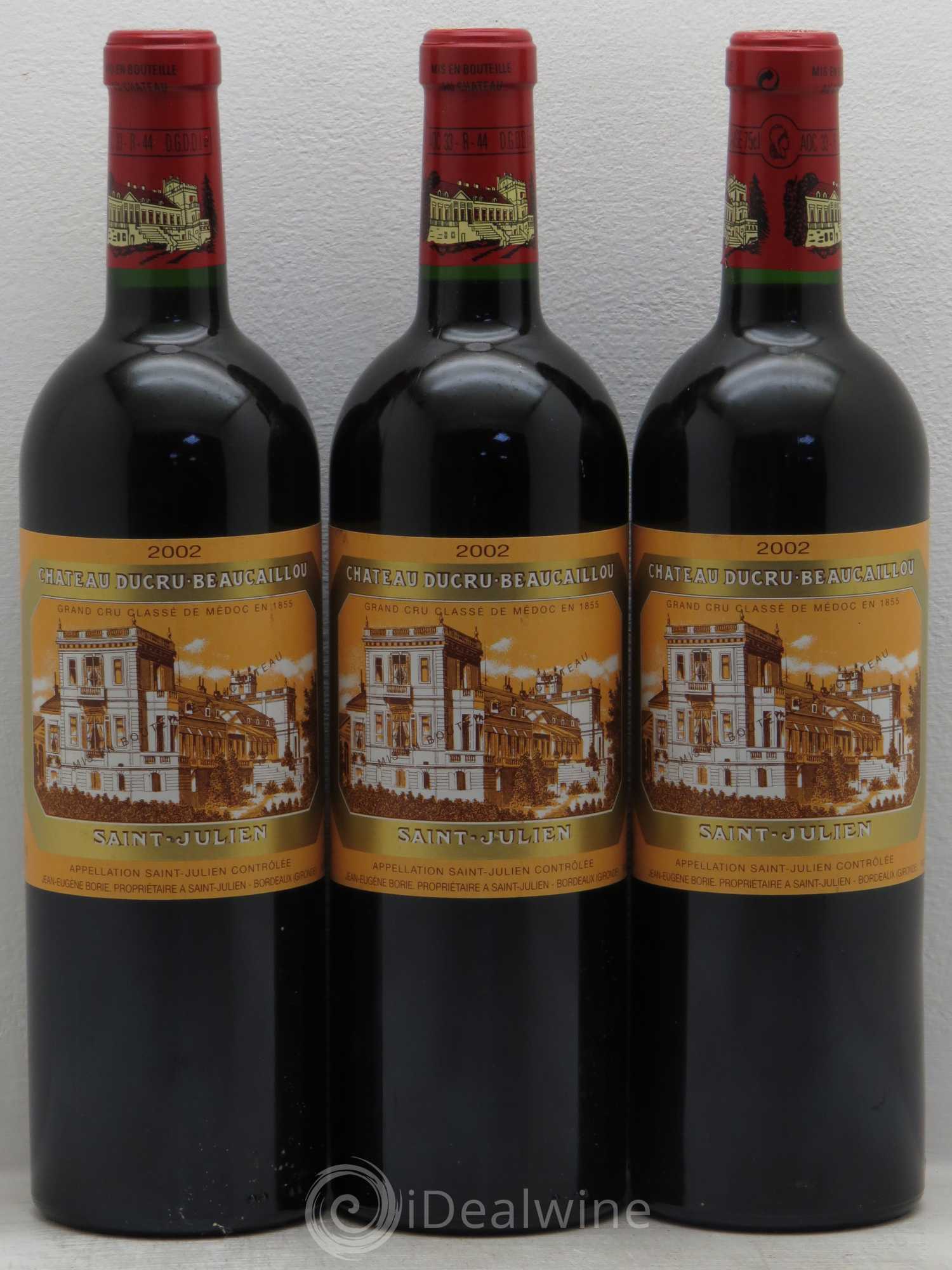 Château Ducru Beaucaillou 2ème Grand Cru Classé 2002 - Lot de 3 bouteilles - 0