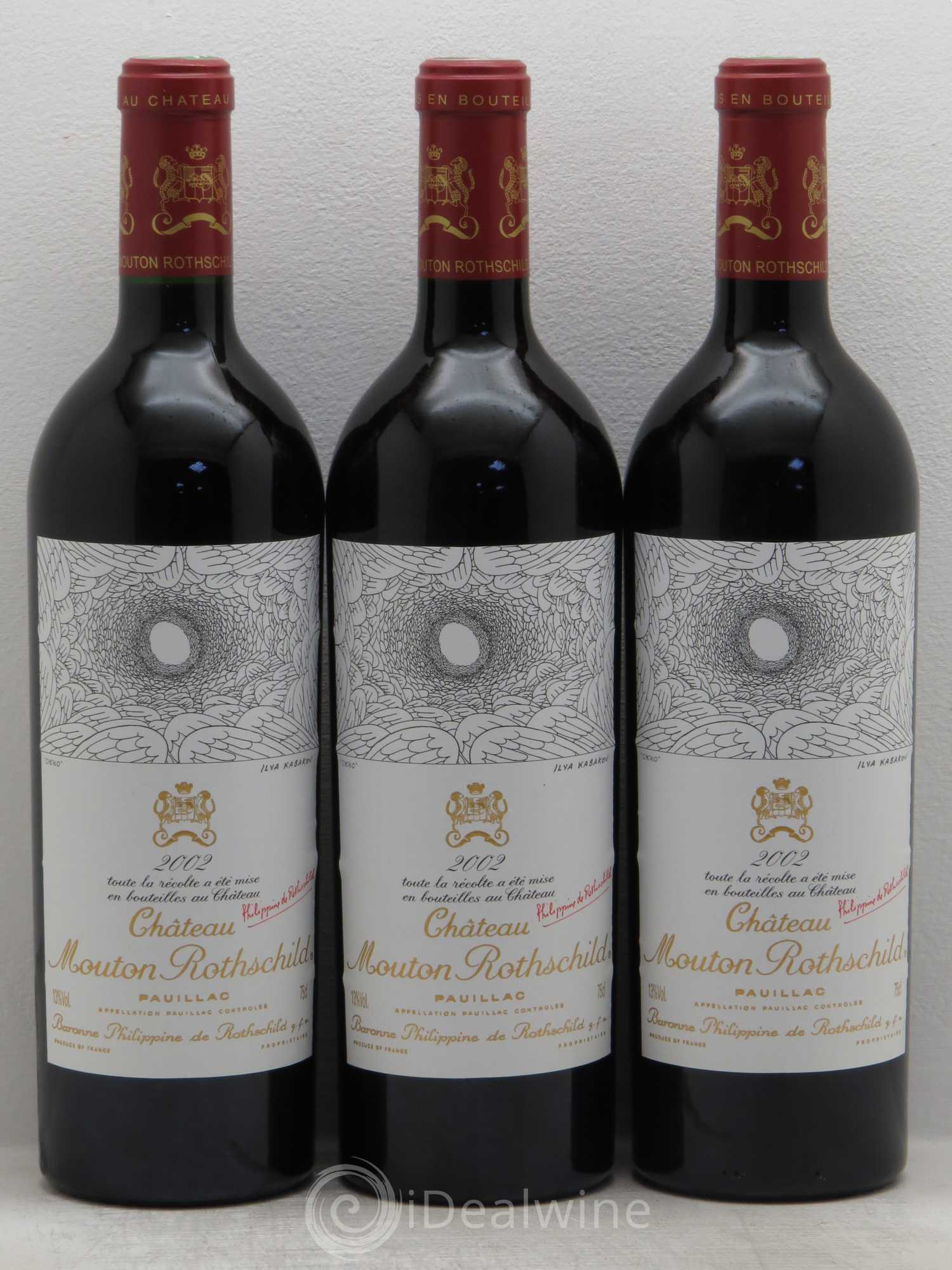Château Mouton Rothschild 1er Grand Cru Classé 2002 - Lot de 6 bouteilles - 2