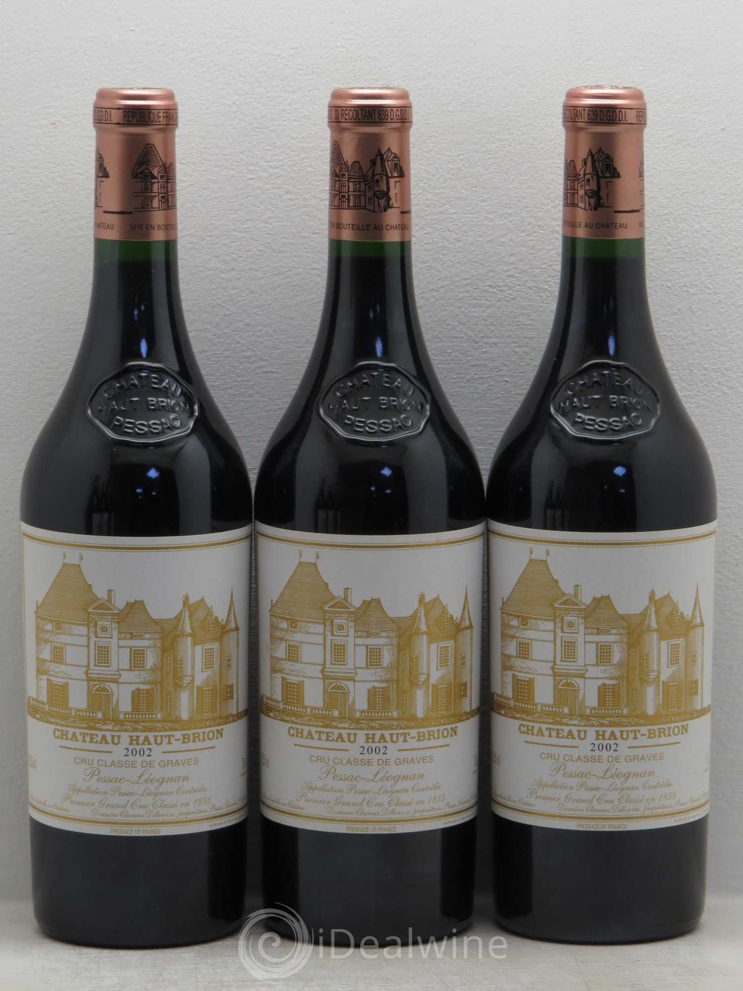 Château Haut Brion 1er Grand Cru Classé 2002 - Lot de 6 bouteilles - 1