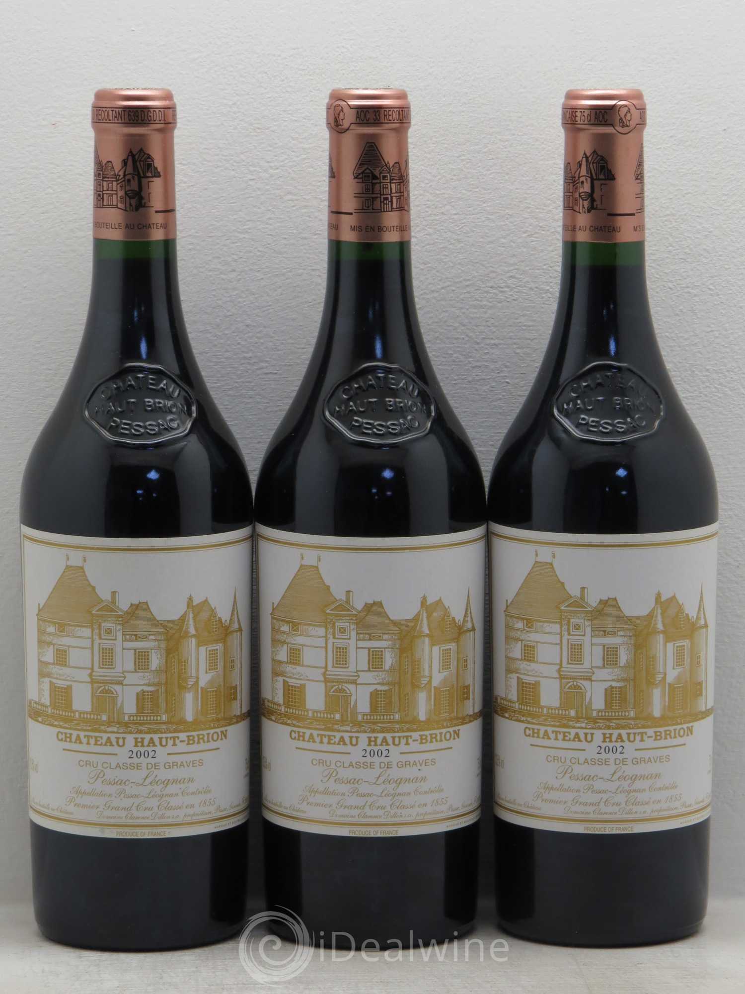 Château Haut Brion 1er Grand Cru Classé 2002 - Lot de 6 bouteilles - 2