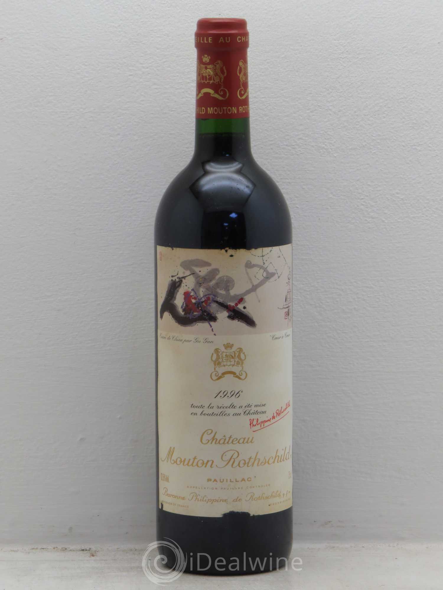 Château Mouton Rothschild 1er Grand Cru Classé 1996 - Lot de 1 bouteille - 0