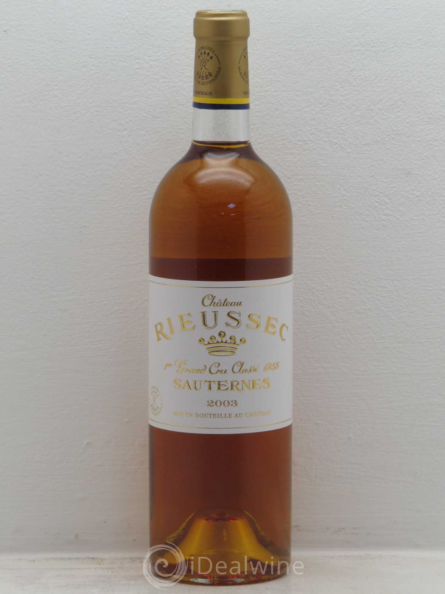 Château Rieussec 1er Grand Cru Classé 2003 - Lotto di 6 bottiglie - 0