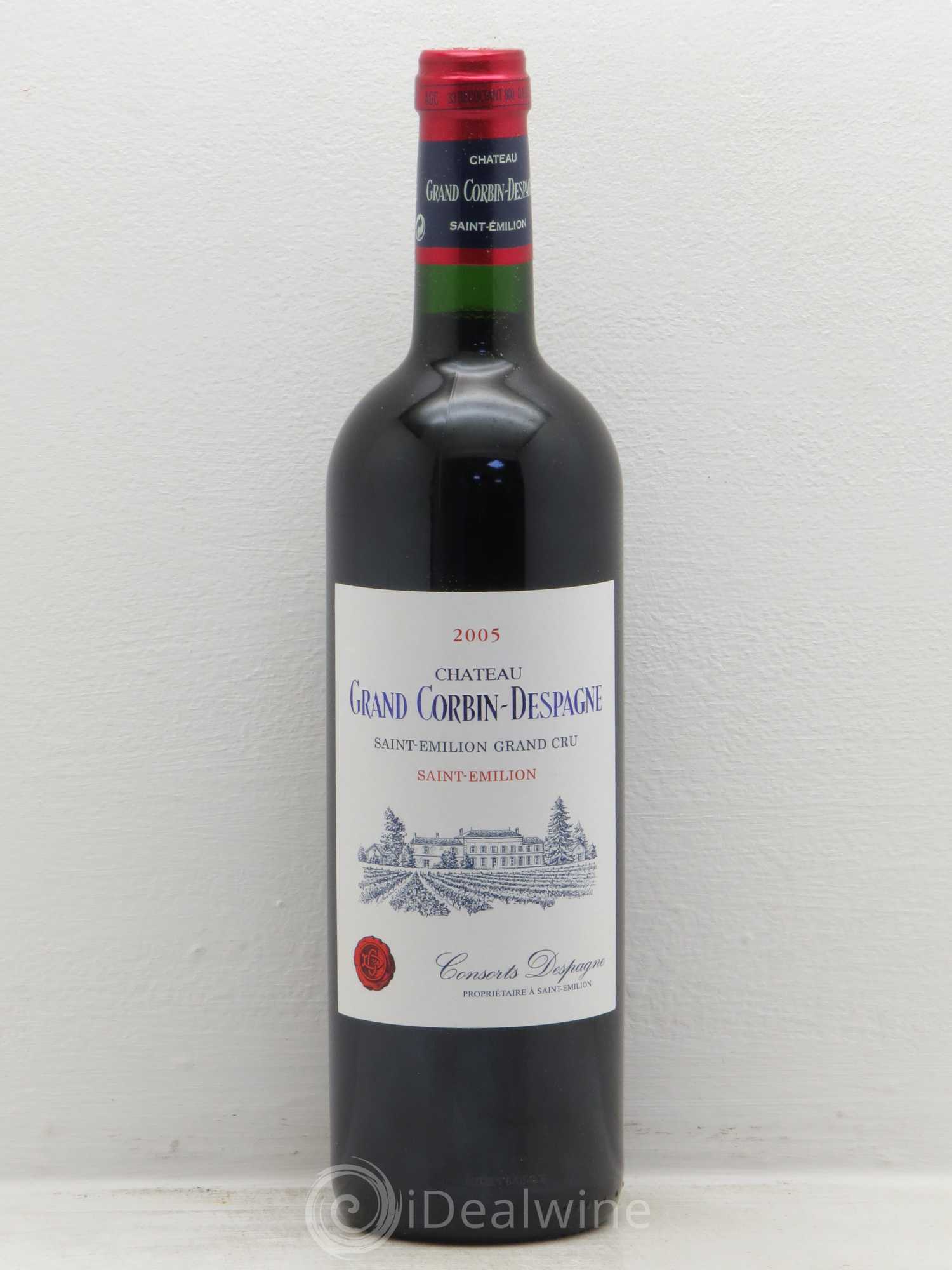 Château Grand Corbin Despagne Grand Cru Classé 2005 - Lot de 12 bouteilles - 0