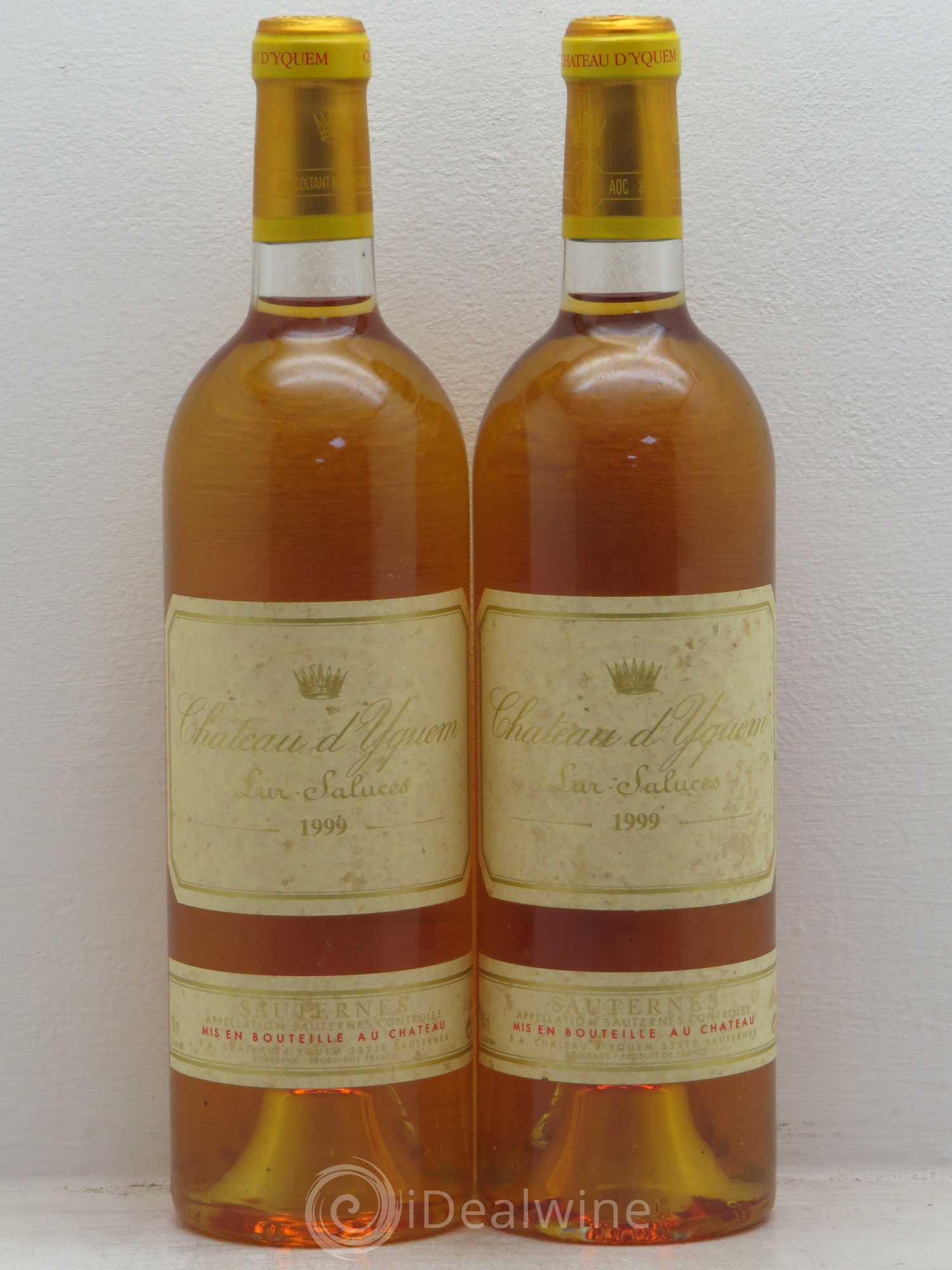 Château d' Yquem 1er Cru Classé Supérieur 1999 - Lotto di 2 bottiglie - 0