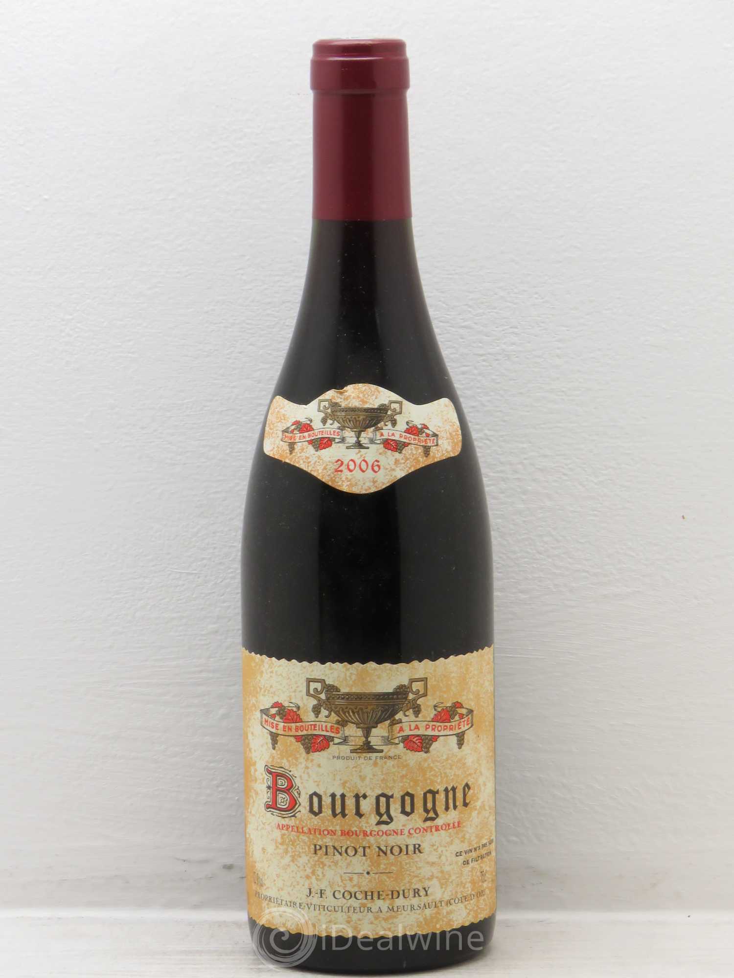 Bourgogne Coche Dury (Domaine) Pinot Noir 2006 - Lot de 1 bouteille - 0